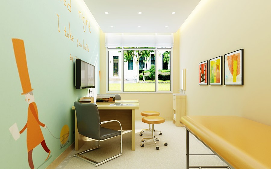 儿童医院设计案例效果图-设计效果图-建e室内设计网