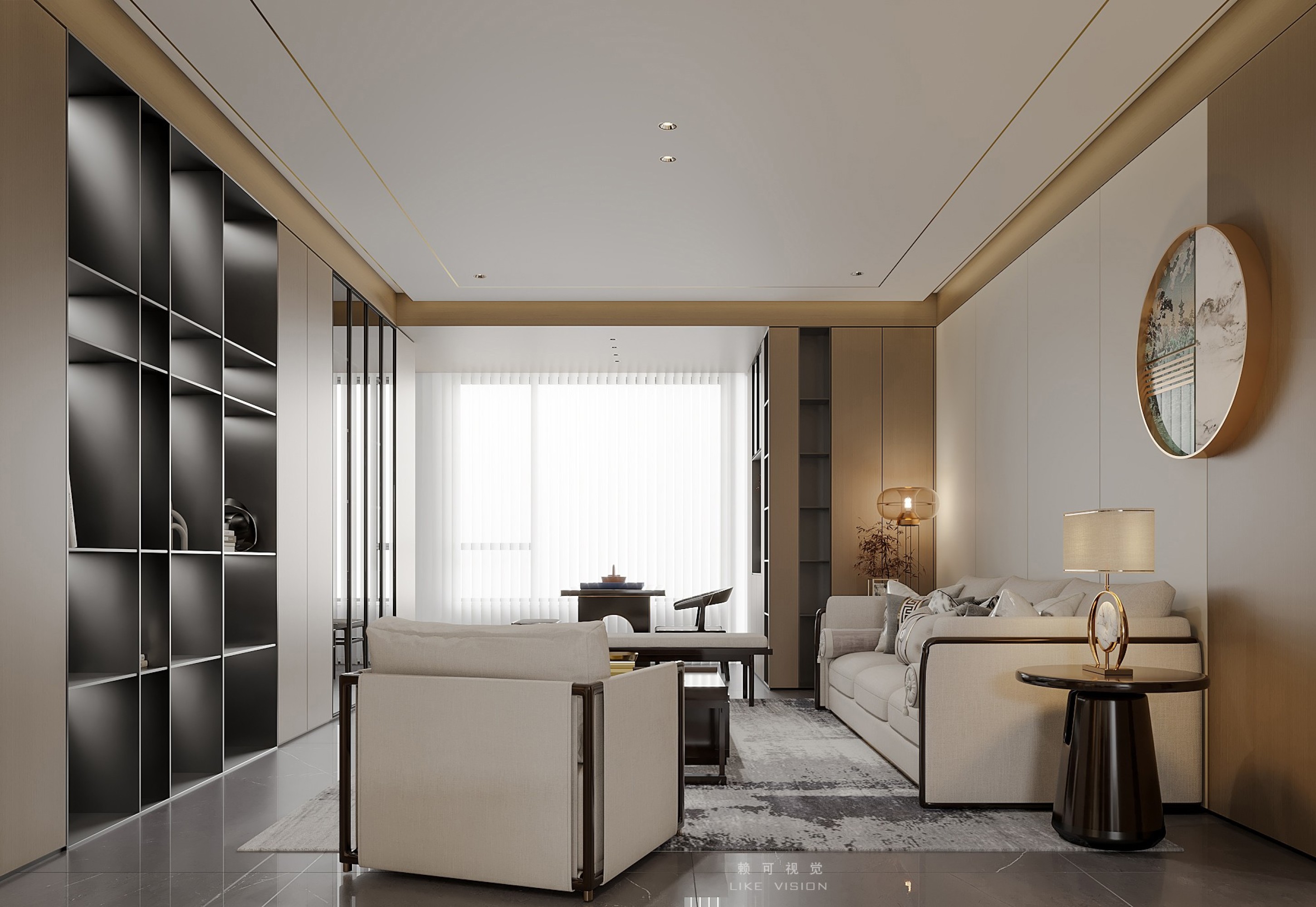 现代轻奢风~[ID: 102515858]_建e效果图