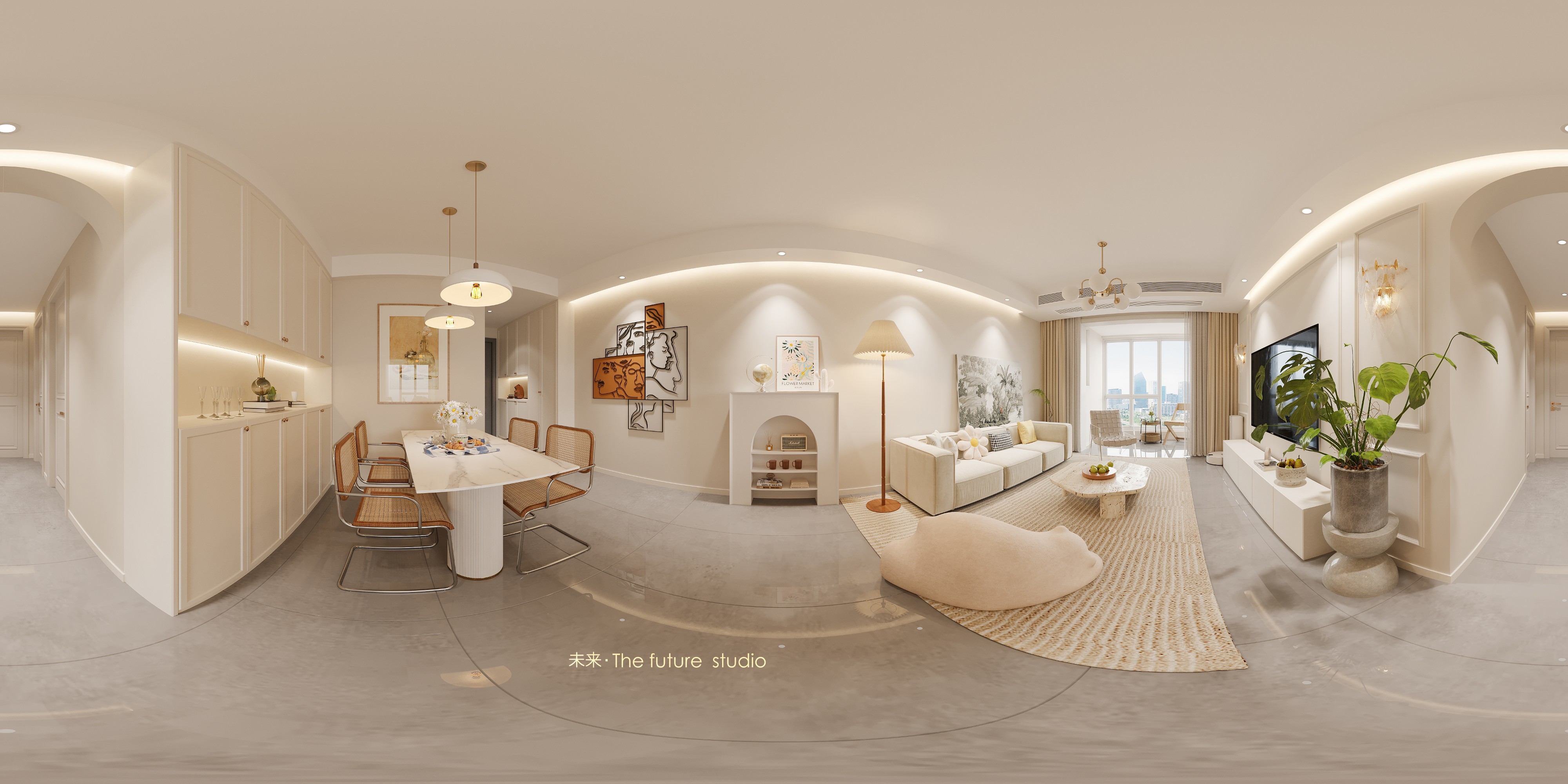 现代奶油-未来效果图[ID: 102712491]_建e效果图