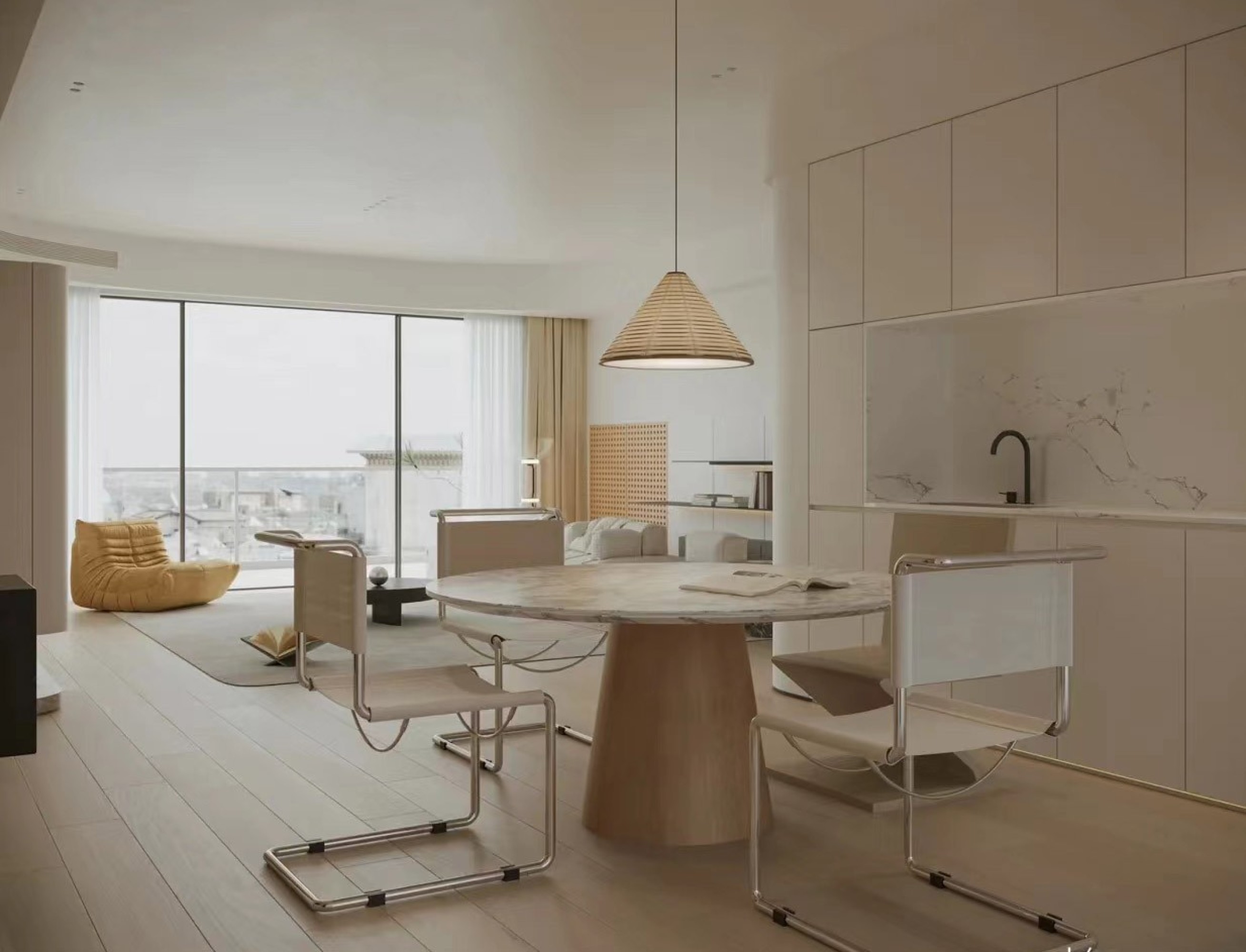 极简原木[ID: 102712476]_建e效果图