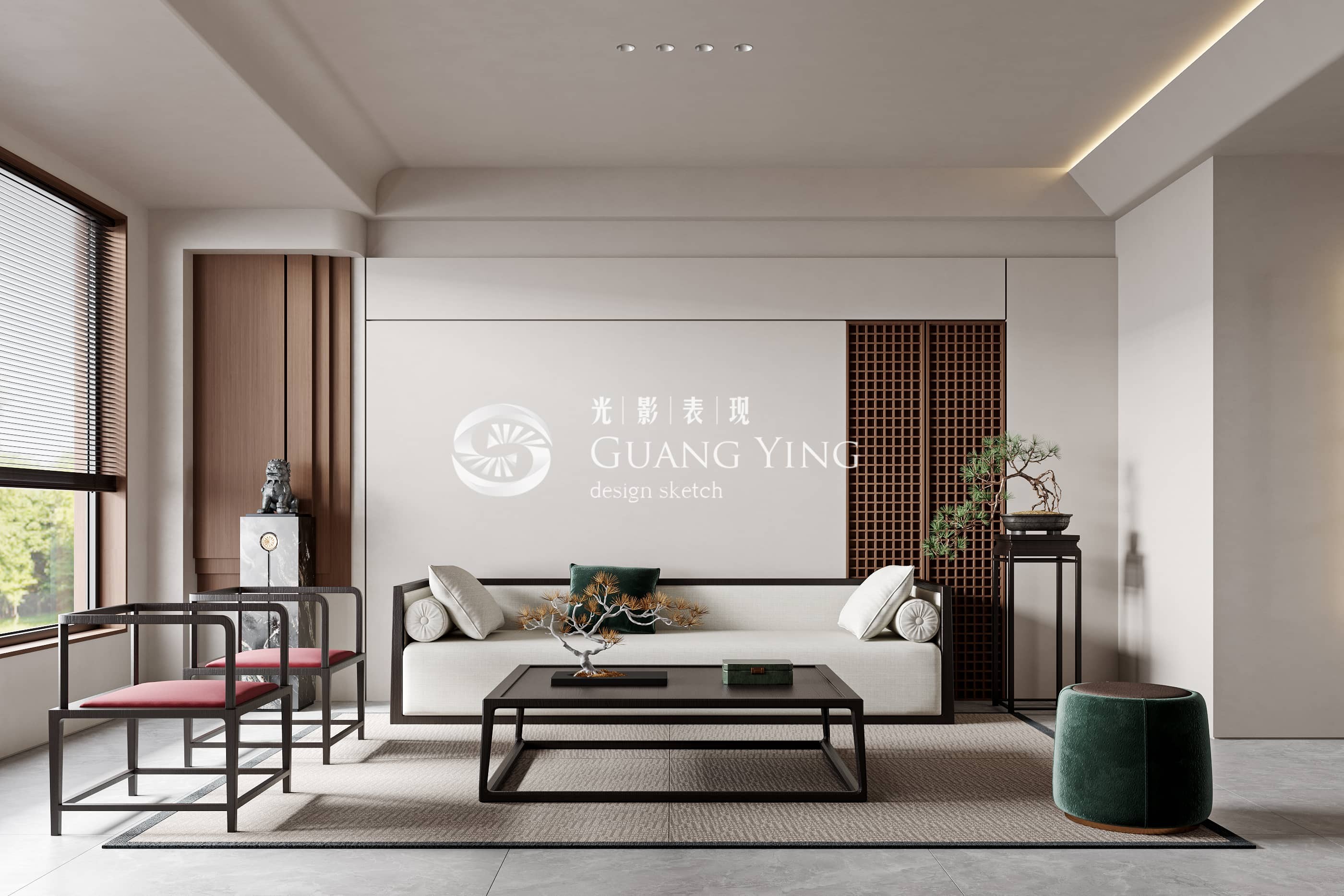 现代 | 中式 - 效果图交流区-建E室内设计网