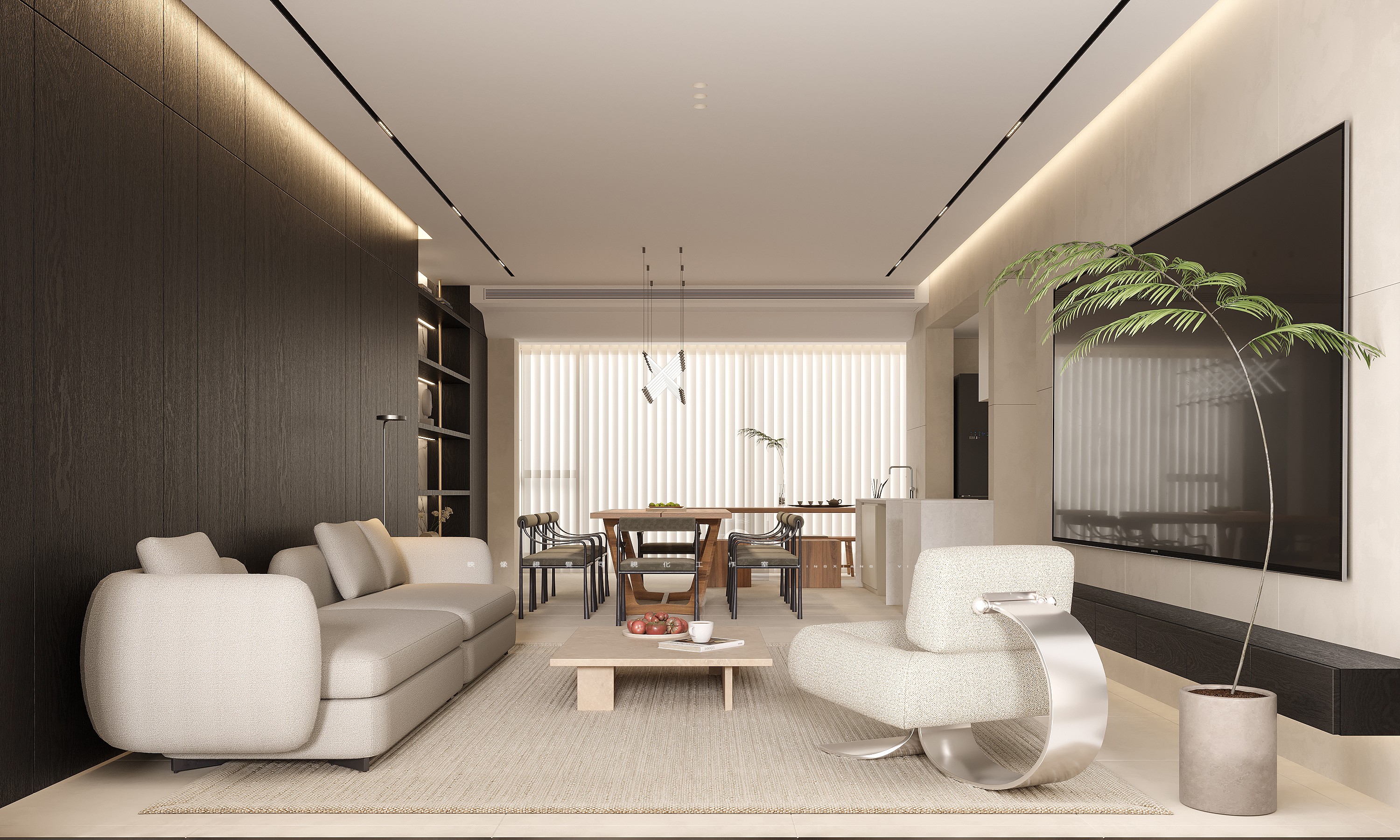 映像视觉【现代微诧寂】-设计效果图-建e室内设计网