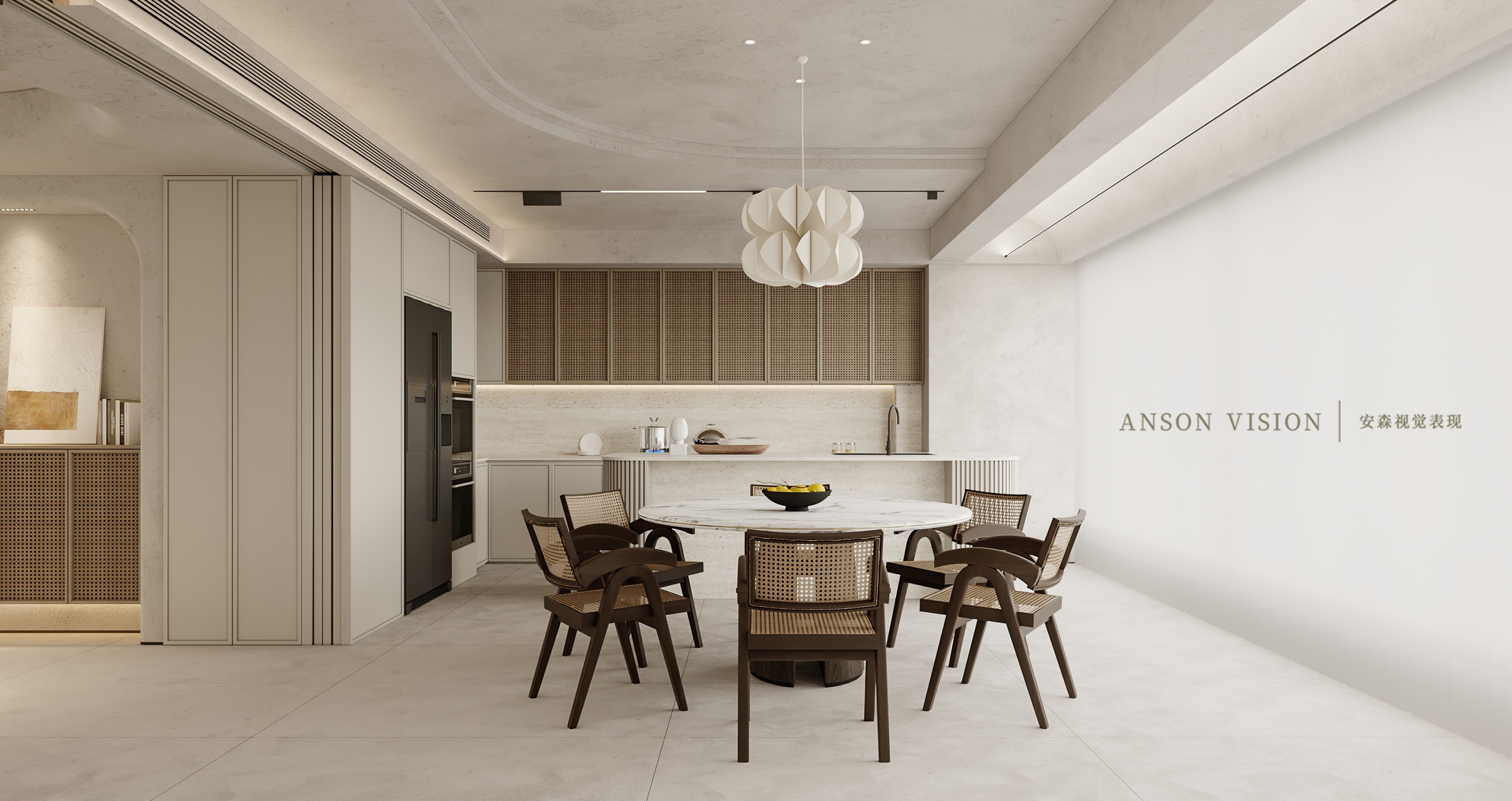 Anson︱简 侘寂风住宅表现[ID: 102319159]_建e效果图