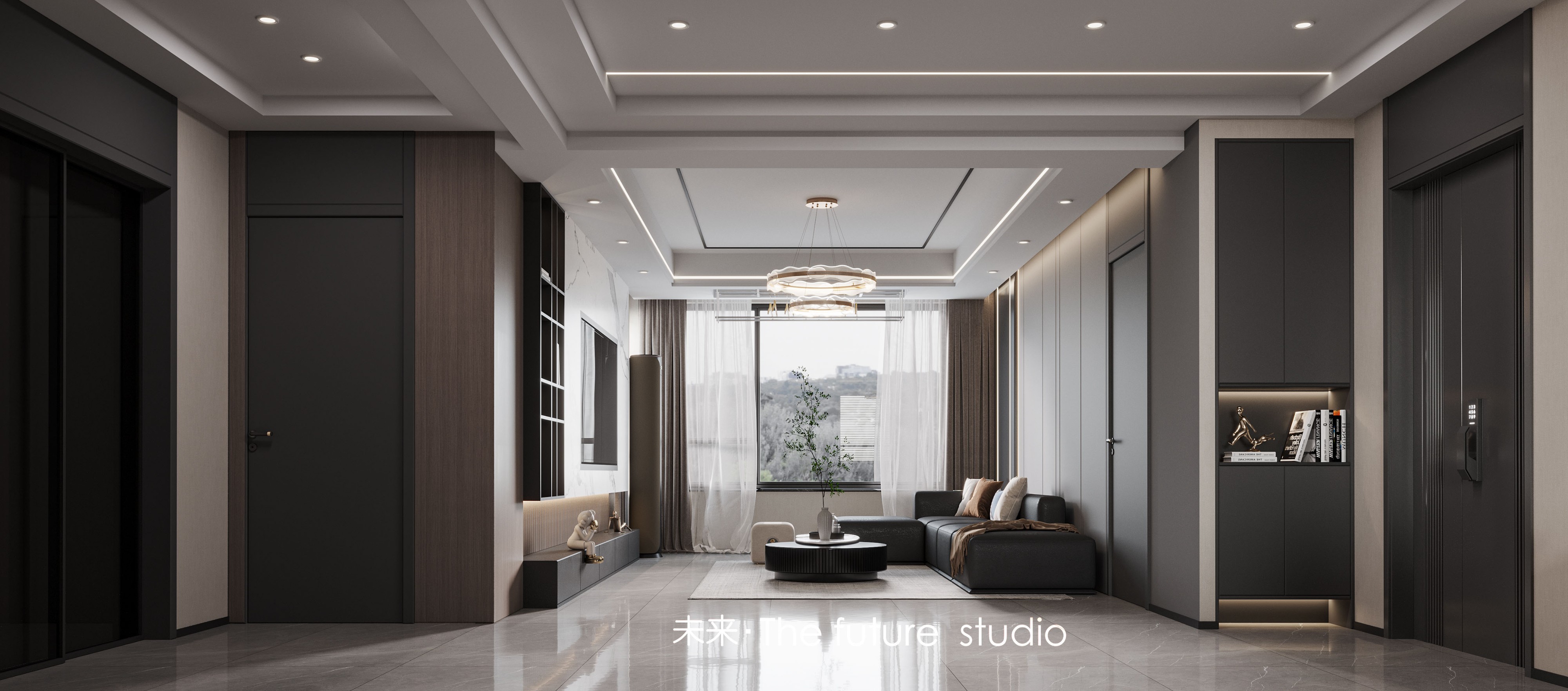 现代意式-未来效果图-设计效果图-建E室内设计网