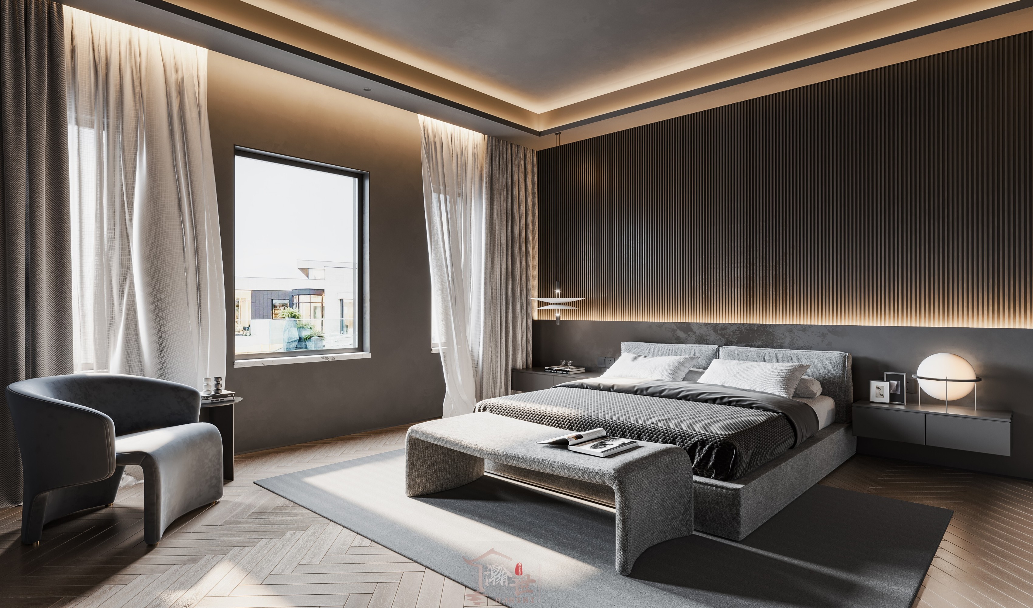 现代意式别墅[ID: 103105716]_建e效果图