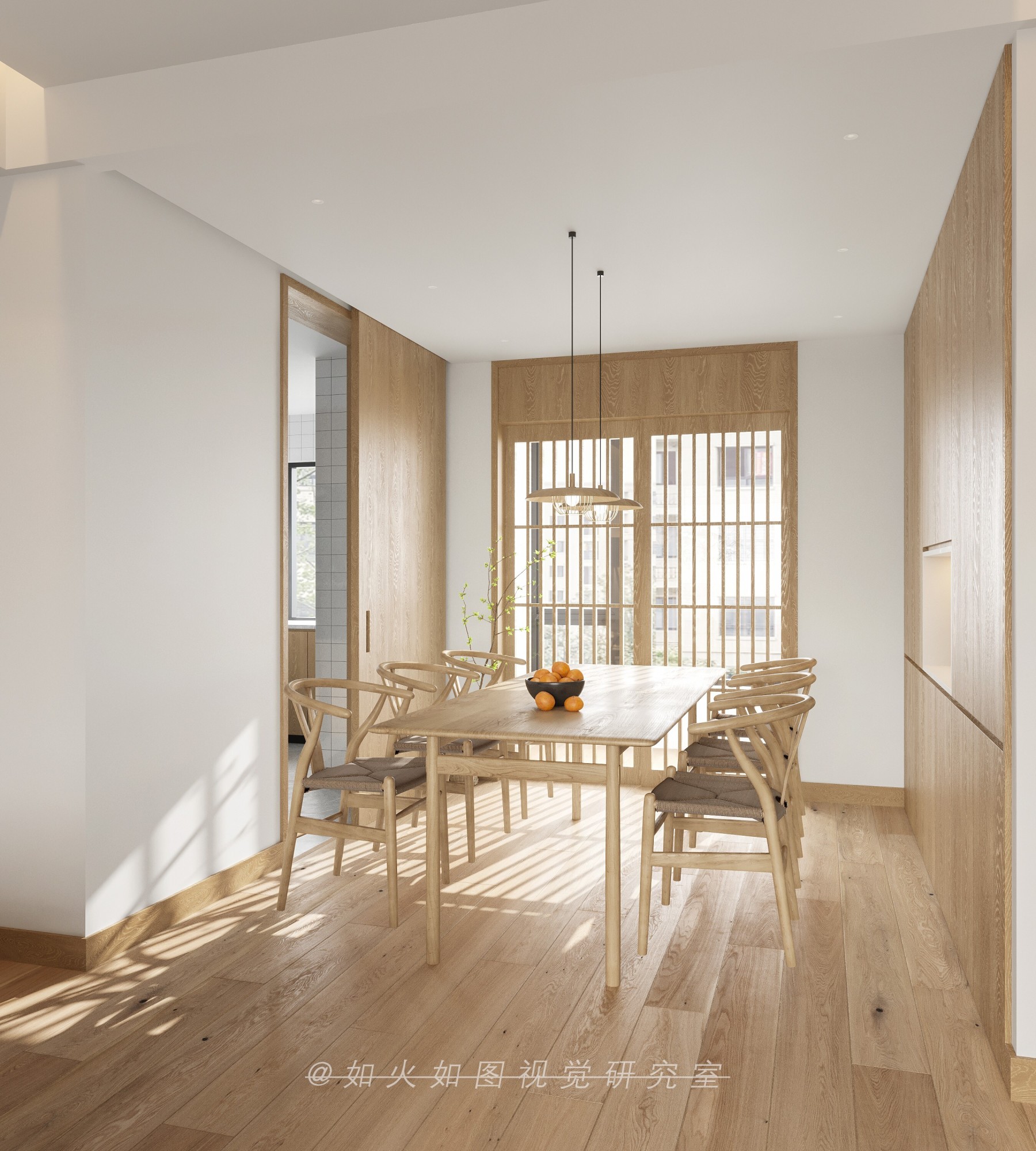 原木风客餐厅[ID: 103236708]_建e效果图