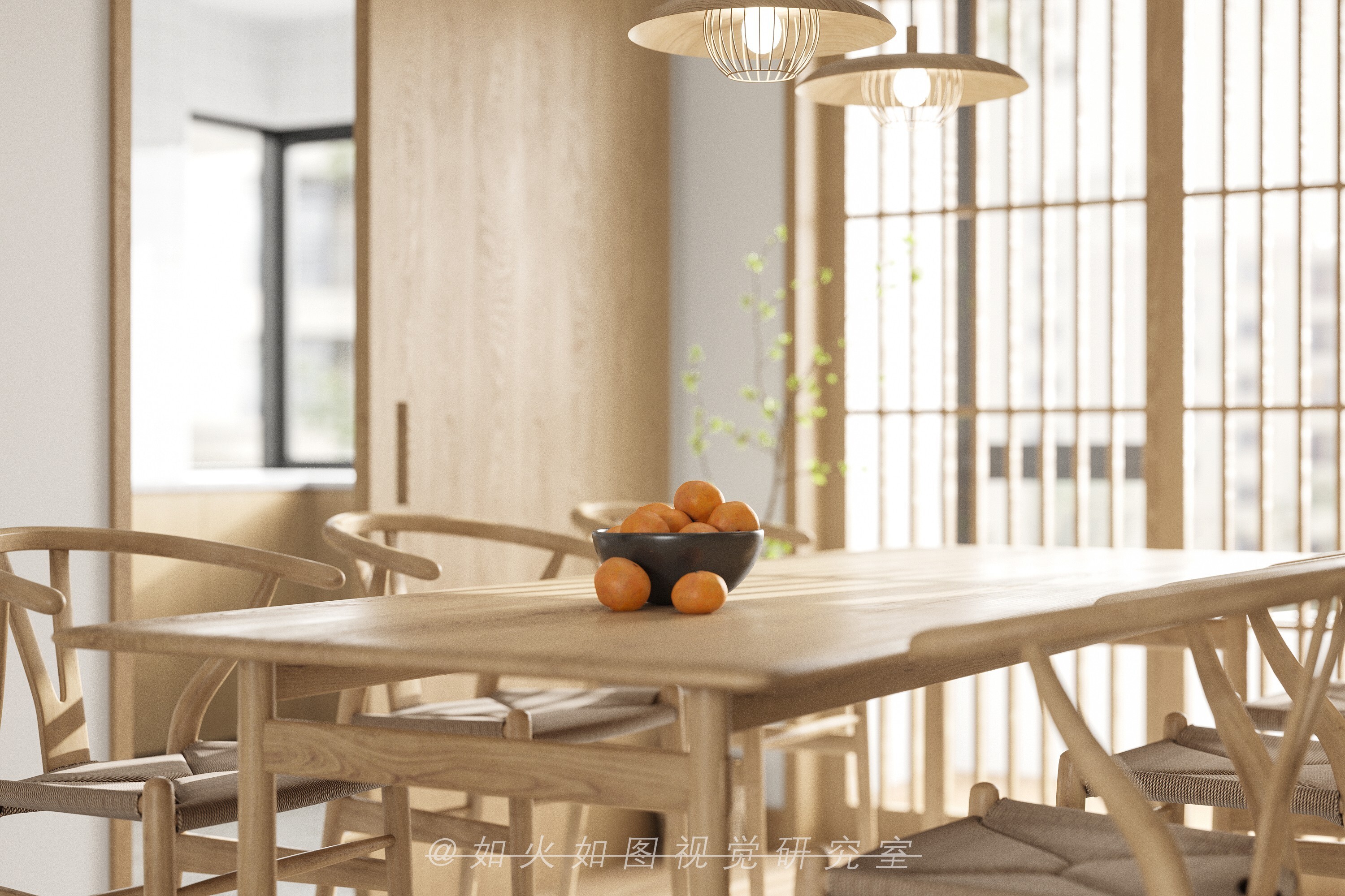 原木风客餐厅[ID: 103236708]_建e效果图