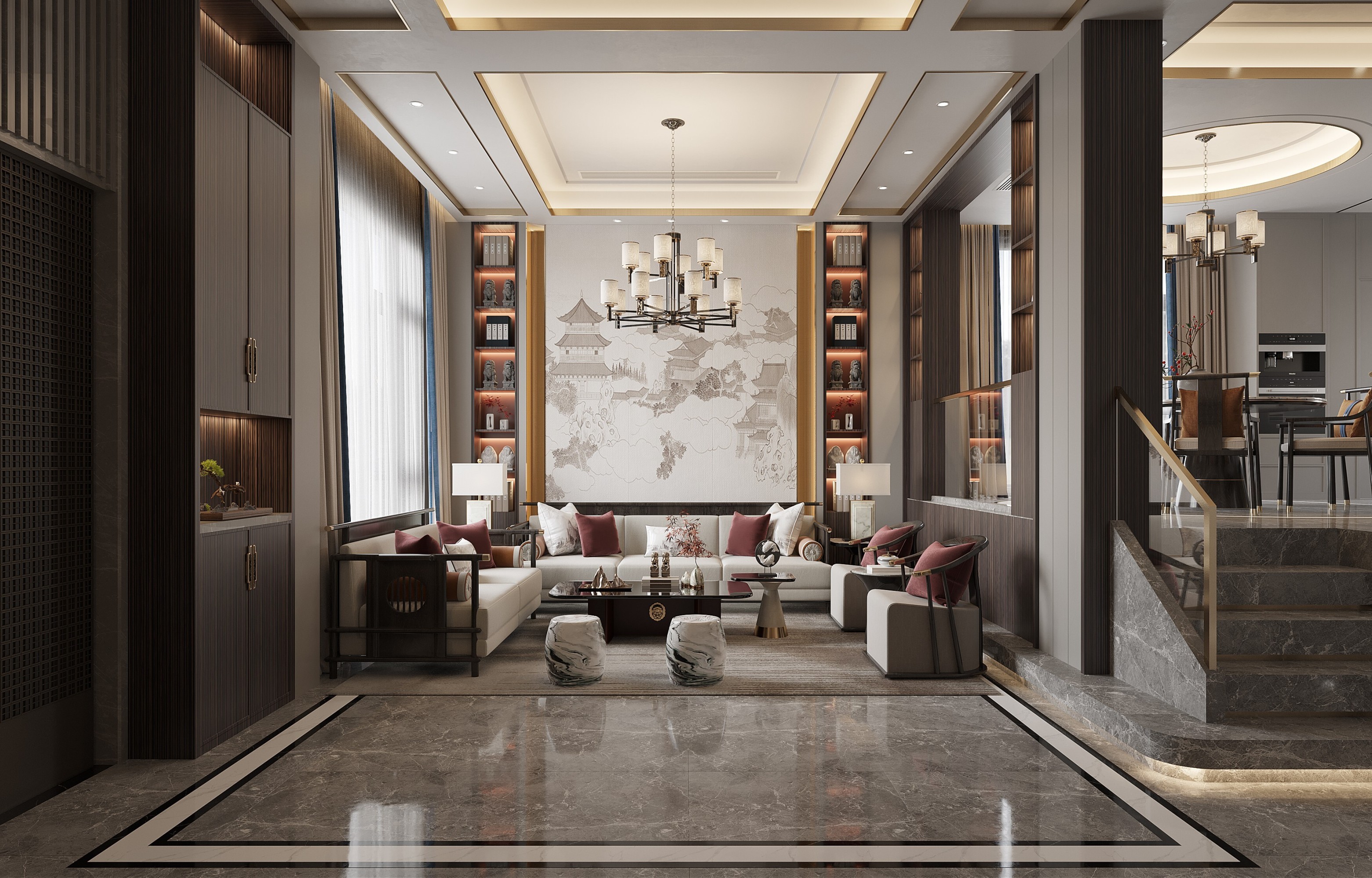 新中式-未来效果图[ID: 102777980]_建e效果图