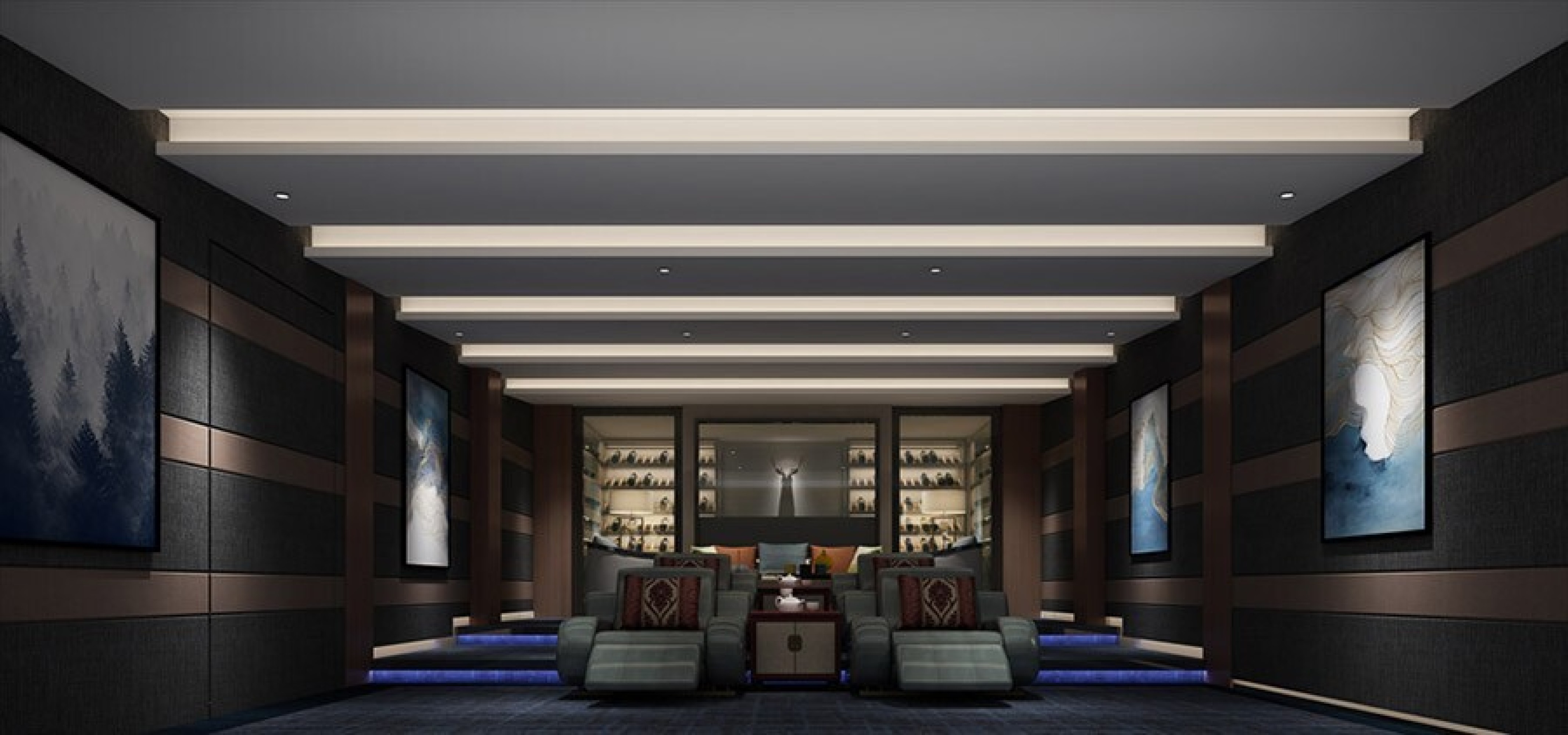 家庭影院.家庭ktv设计案例效果图[ID: 103630070]_建e效果图
