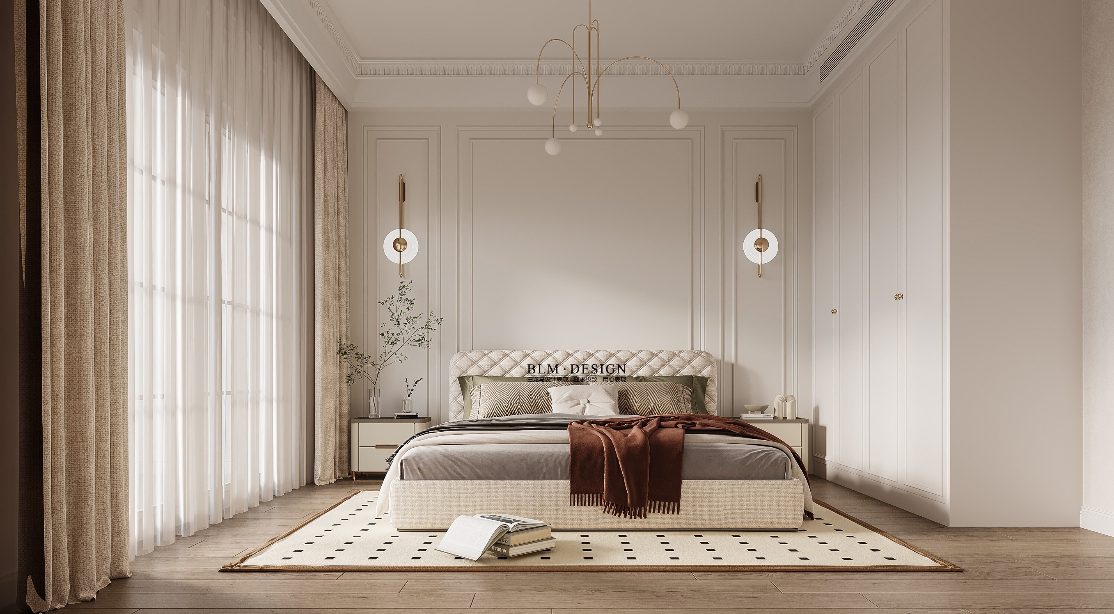 美式-白龙马效果图[ID: 103629878]_建e效果图
