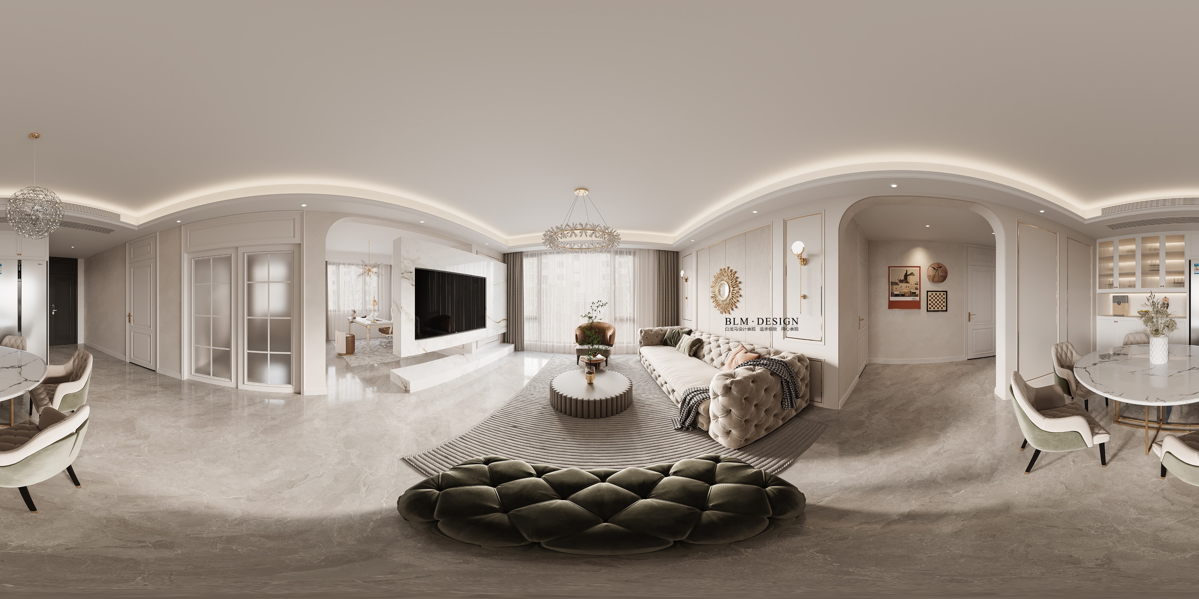 美式-白龙马效果图[ID: 103629878]_建e效果图