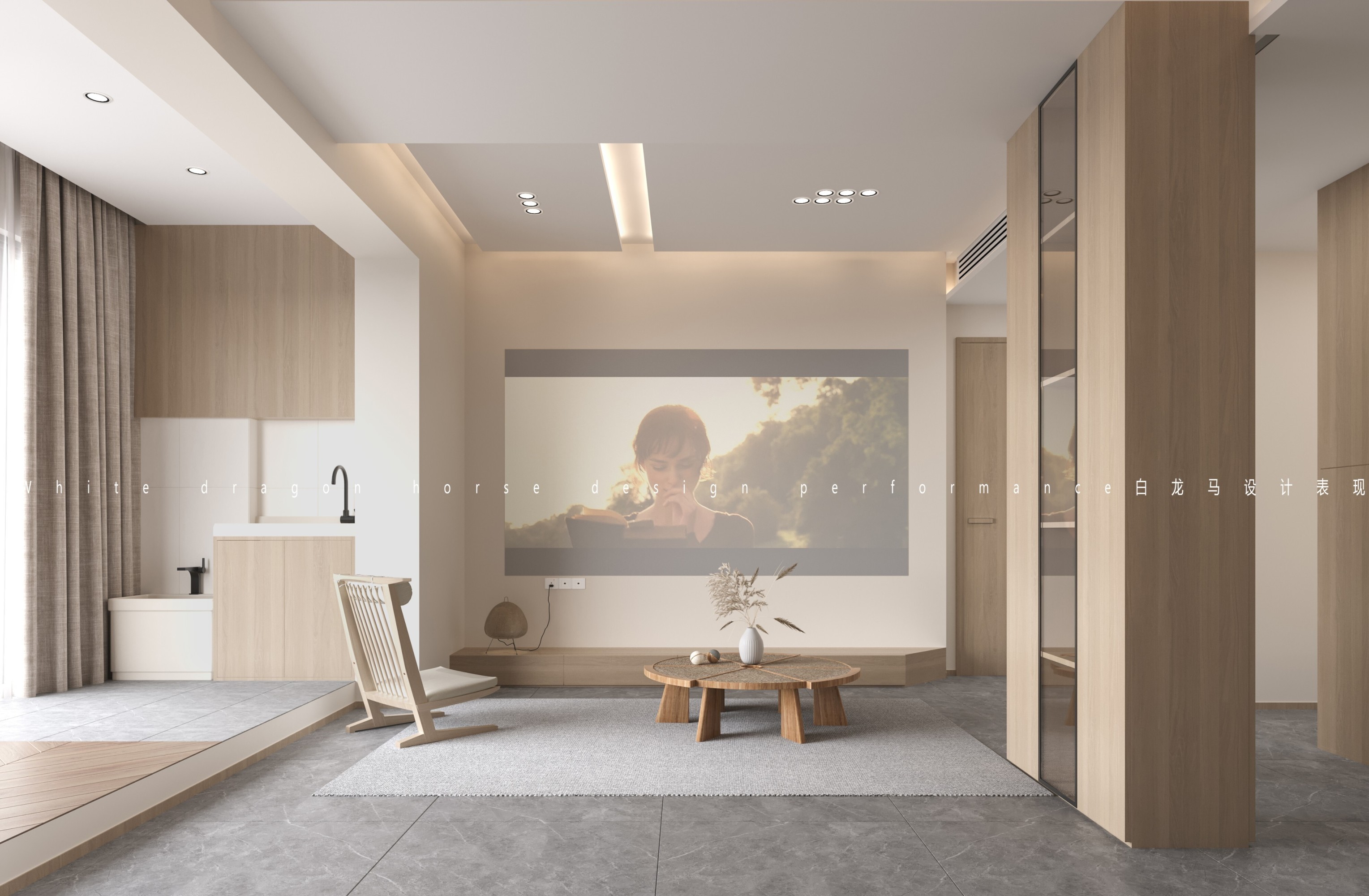日式客餐厅—白龙马效果图[ID: 103629846]_建e效果图