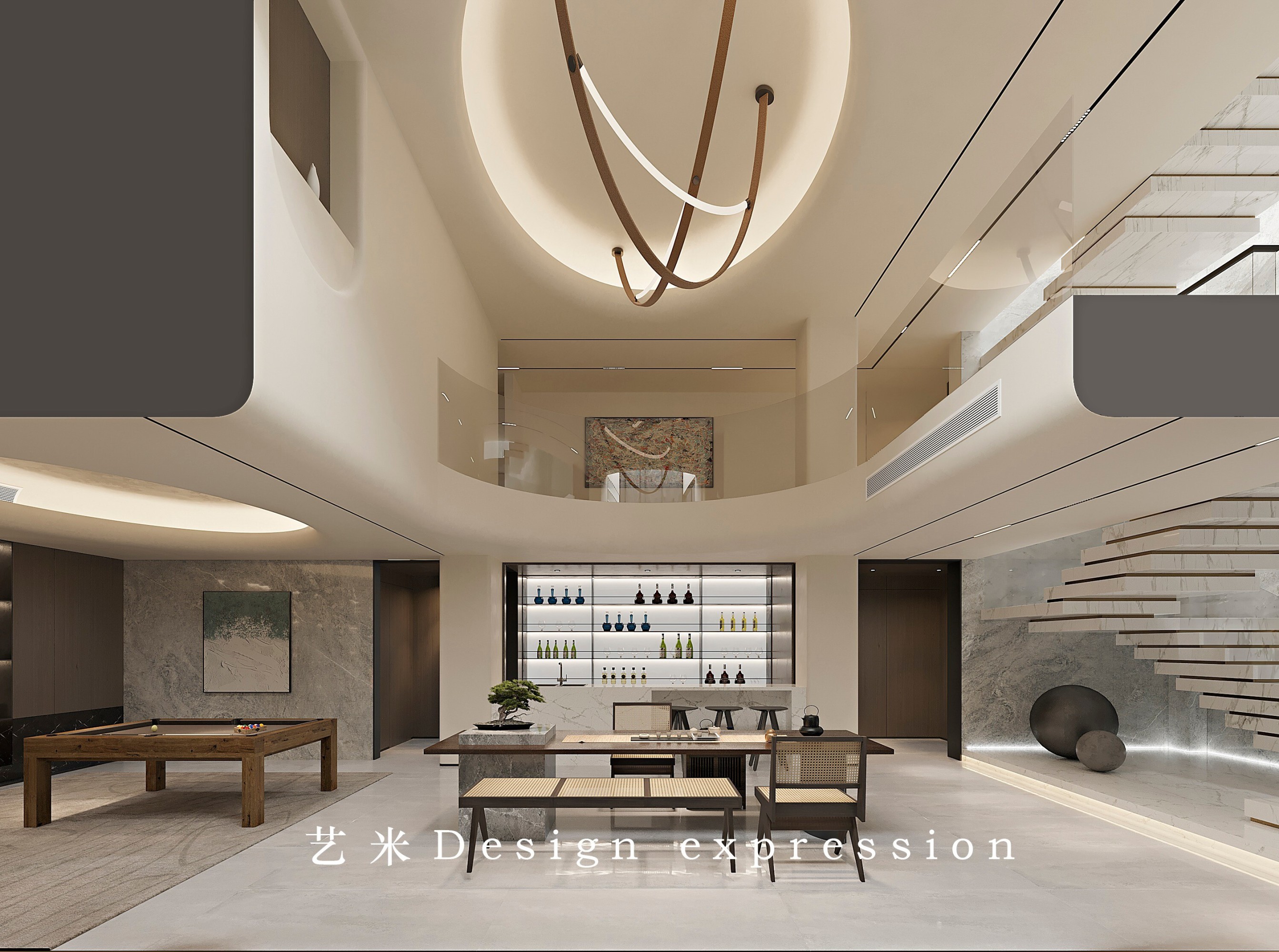 简约挑空别墅-艺米效果图[ID: 103695513]_建e效果图