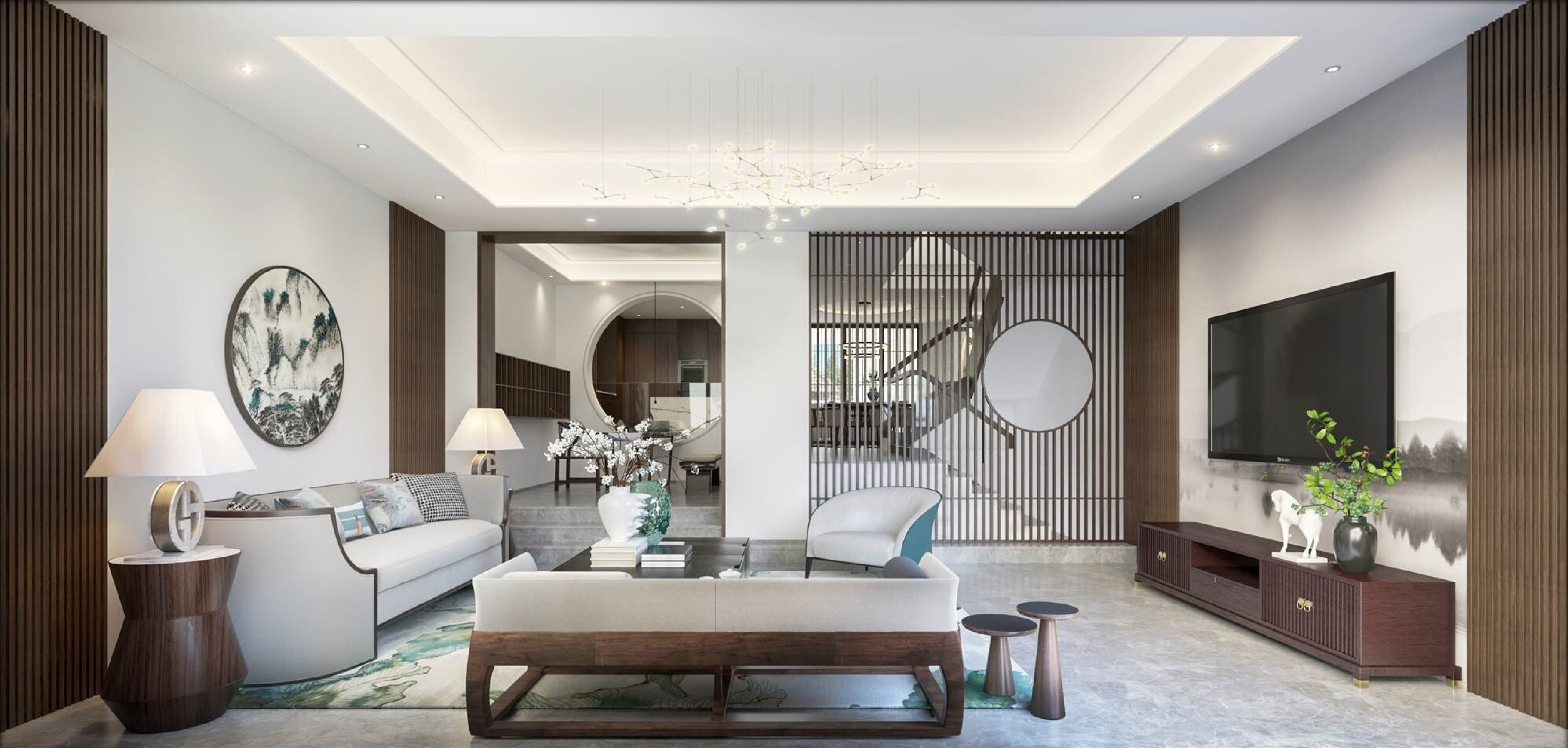 新中式家装[ID: 103695557]_建e效果图
