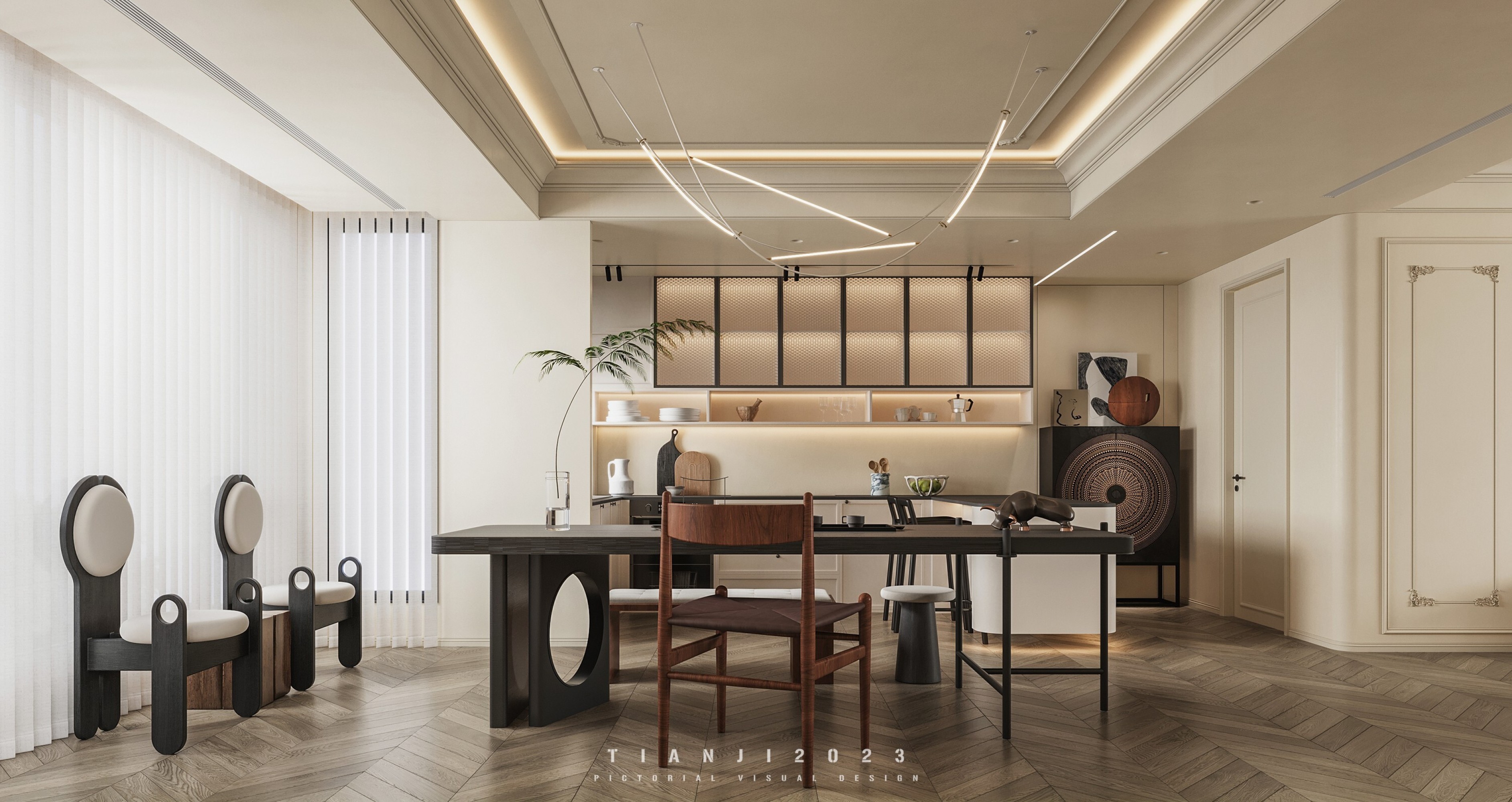 法式混搭效果图[ID: 103695508]_建e效果图