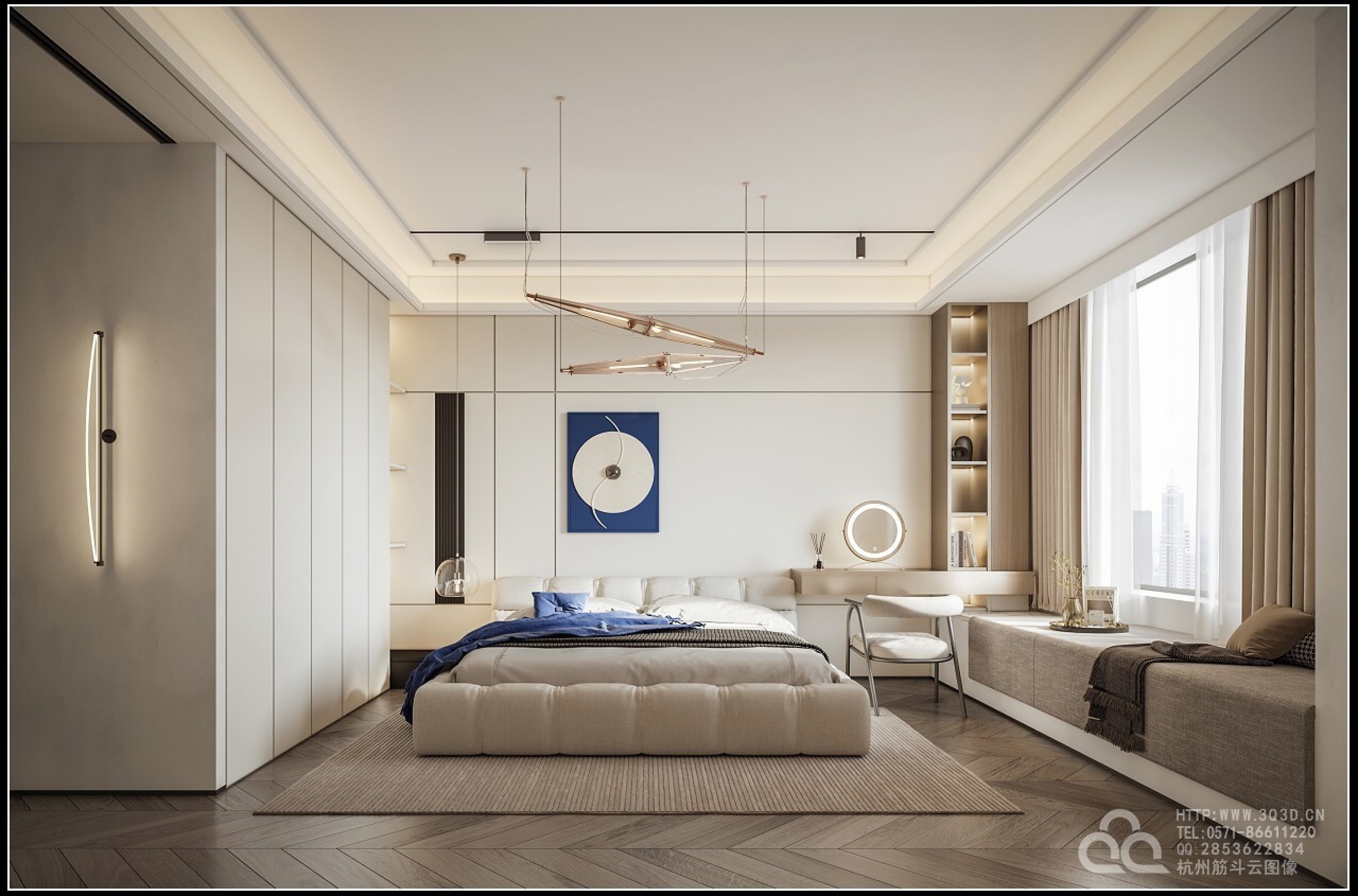 现代公寓设计—筋斗云效果图[ID: 103433289]_建e效果图