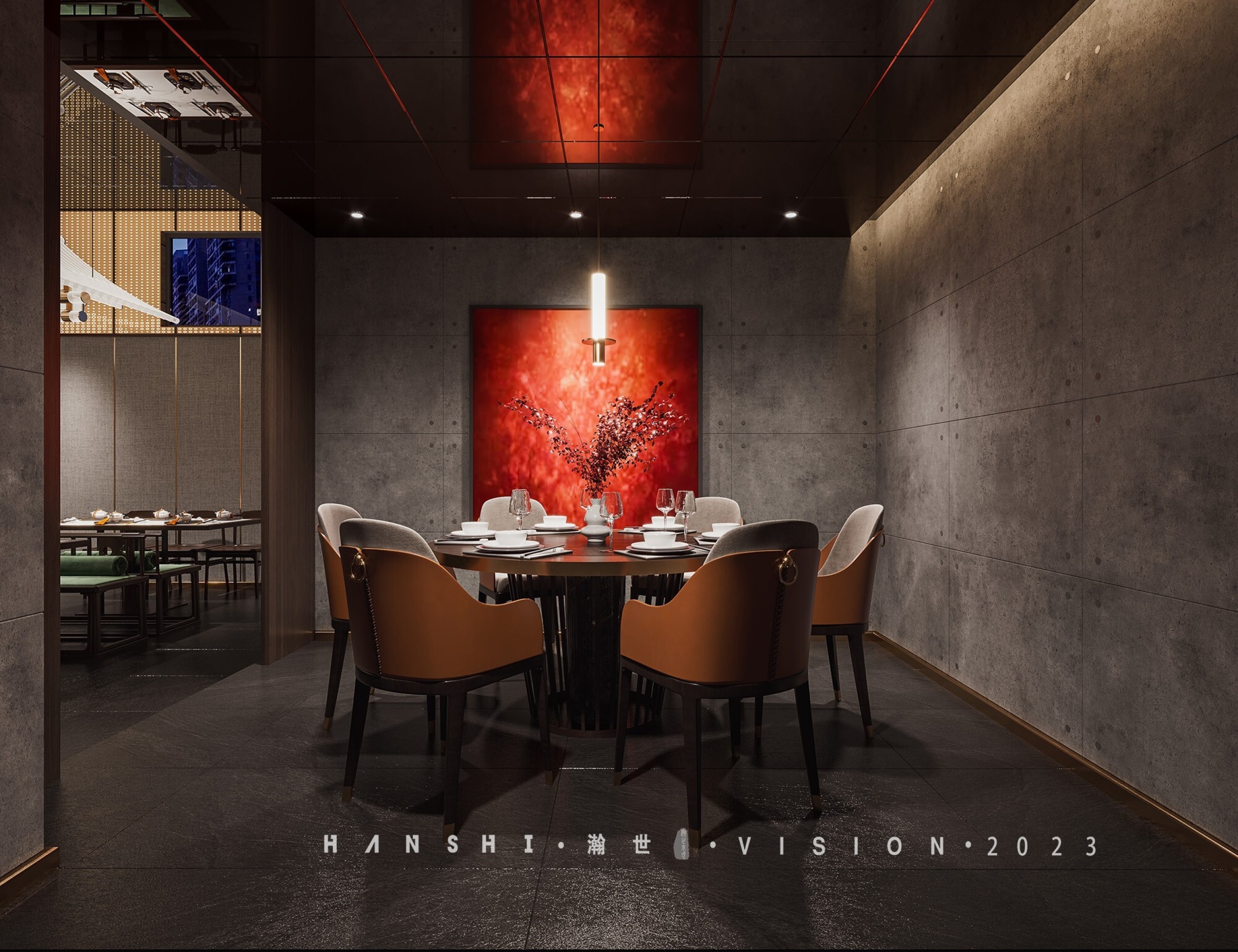 新中式餐饮[ID: 104088786]_建e效果图