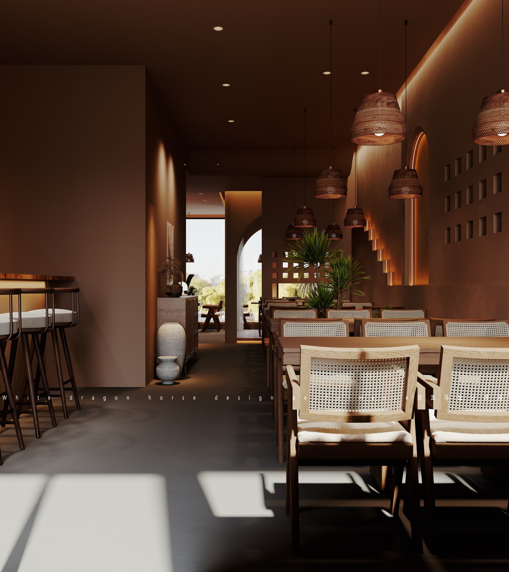 餐厅—白龙马效果图[ID: 104285402]_建e效果图