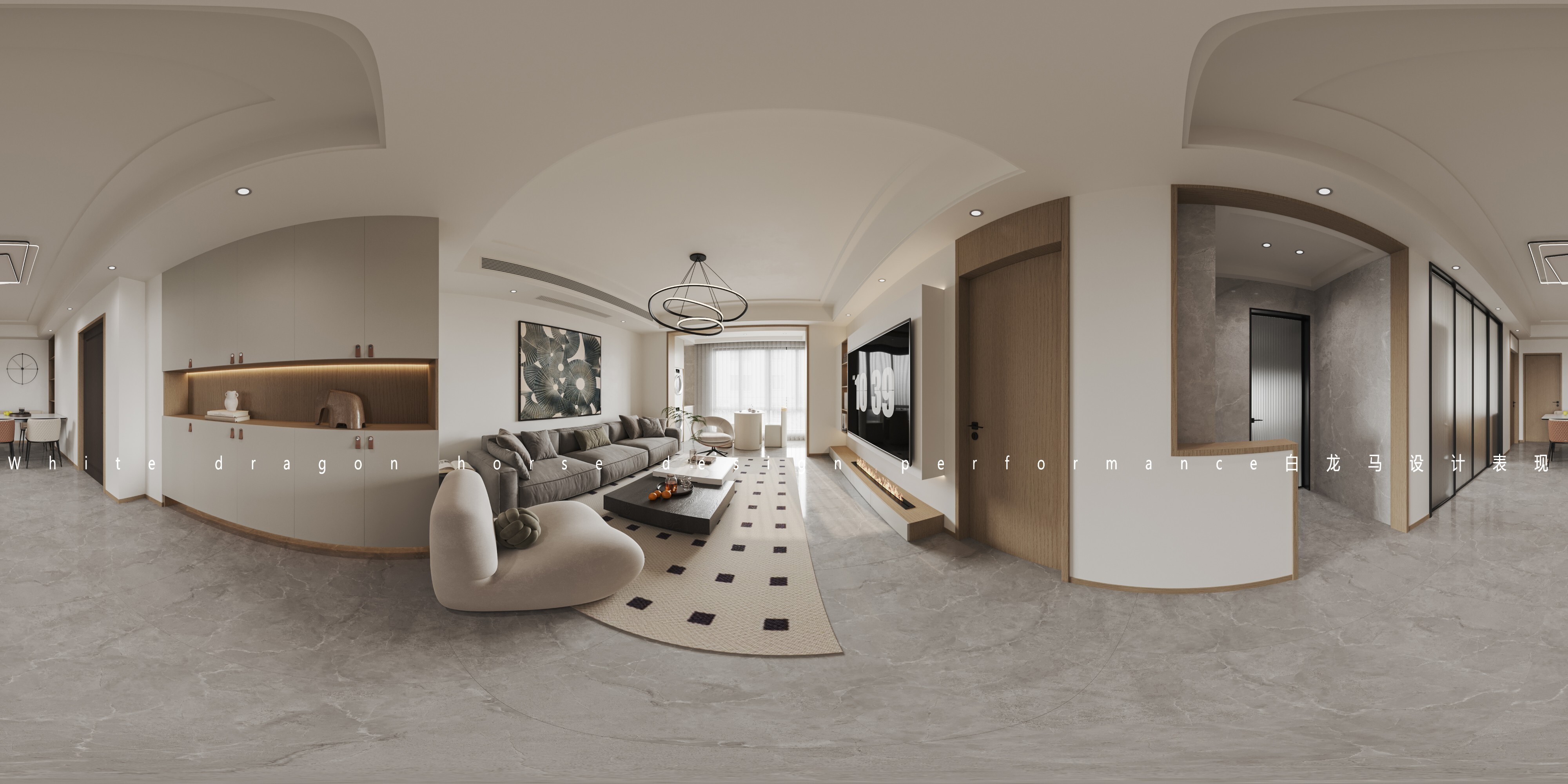 现代简约——白龙马效果图[ID: 104285279]_建e效果图