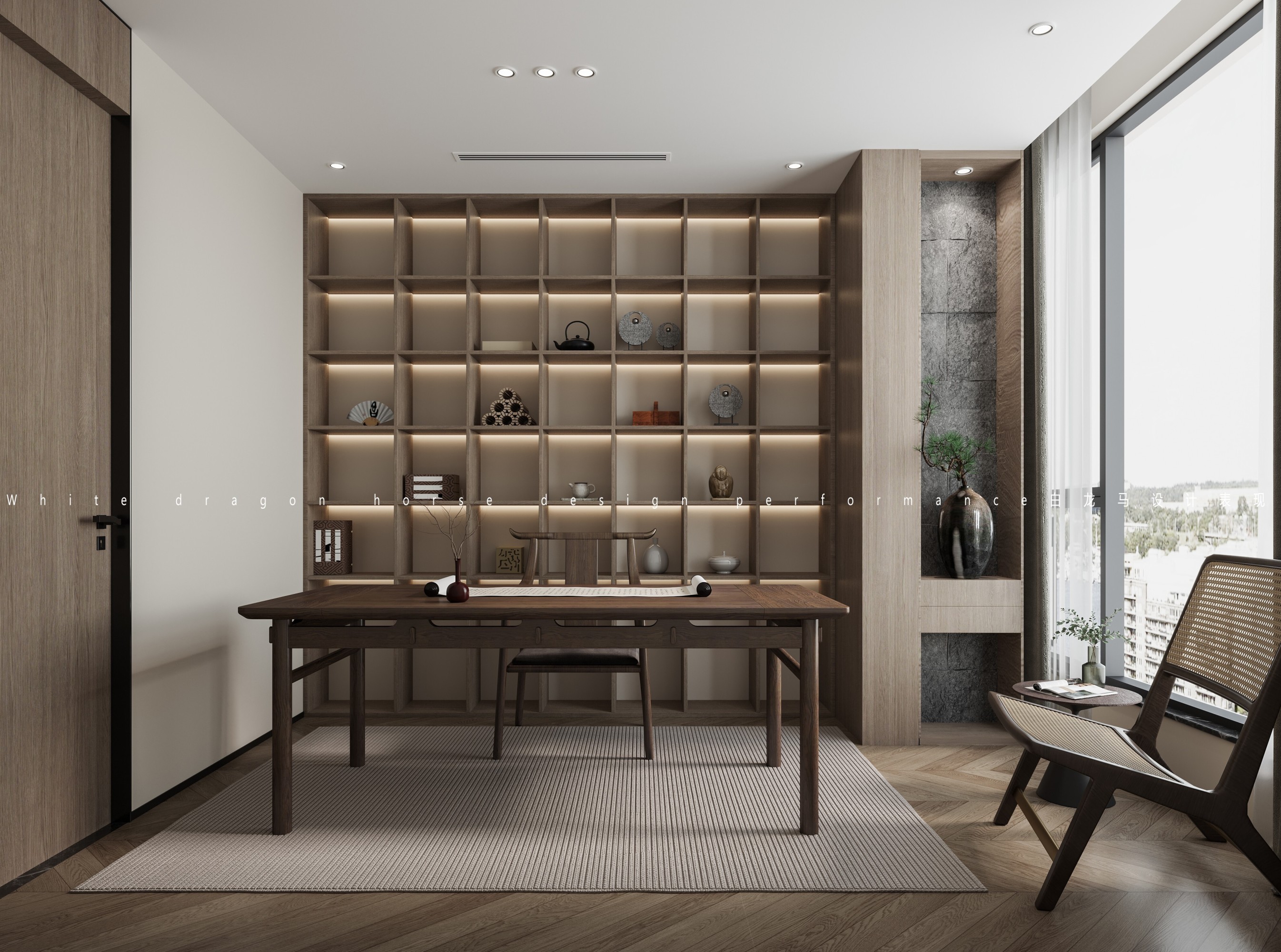现代全屋——白龙马效果图[ID: 103957689]_建e效果图