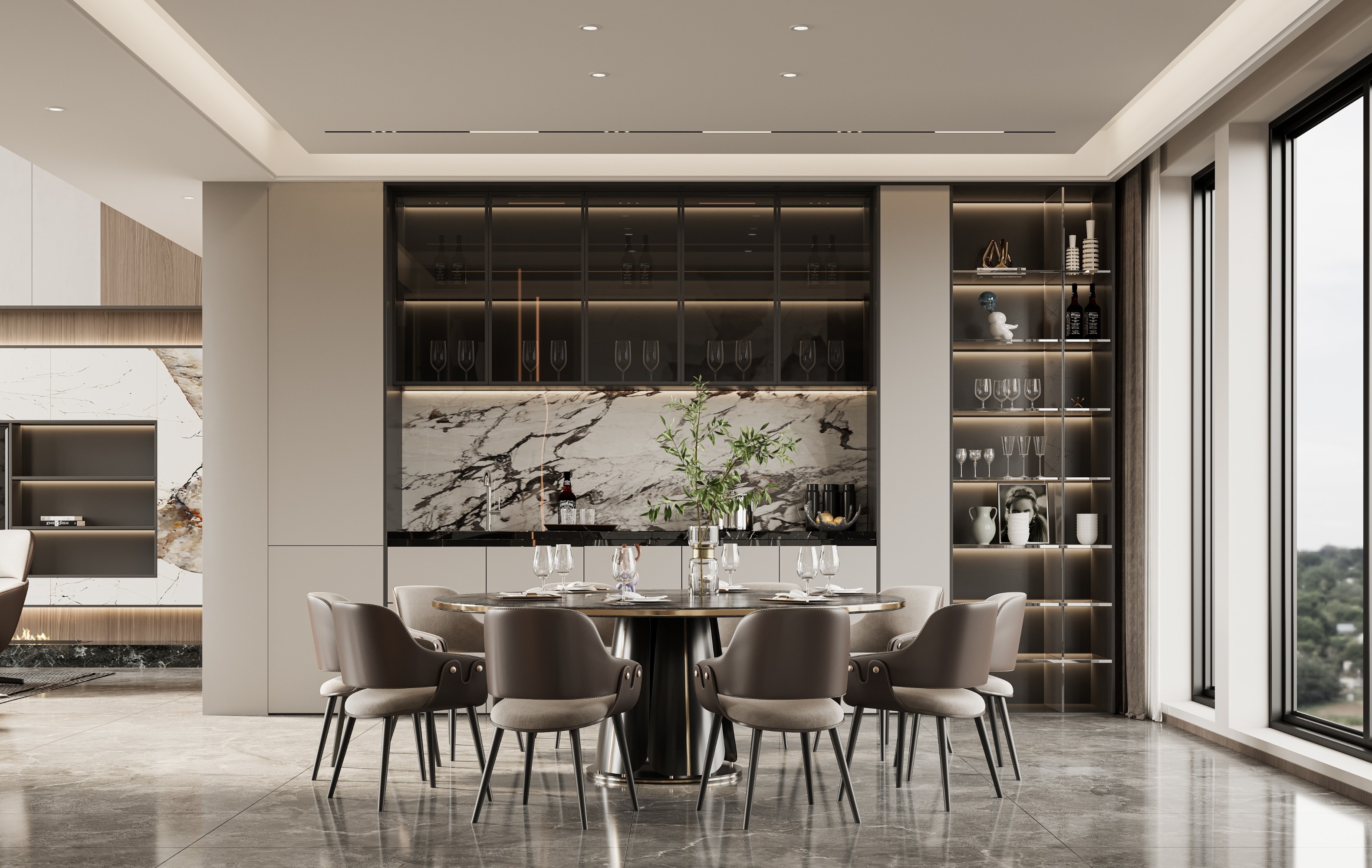 现代挑空别墅-未来效果图[ID: 103957674]_建e效果图