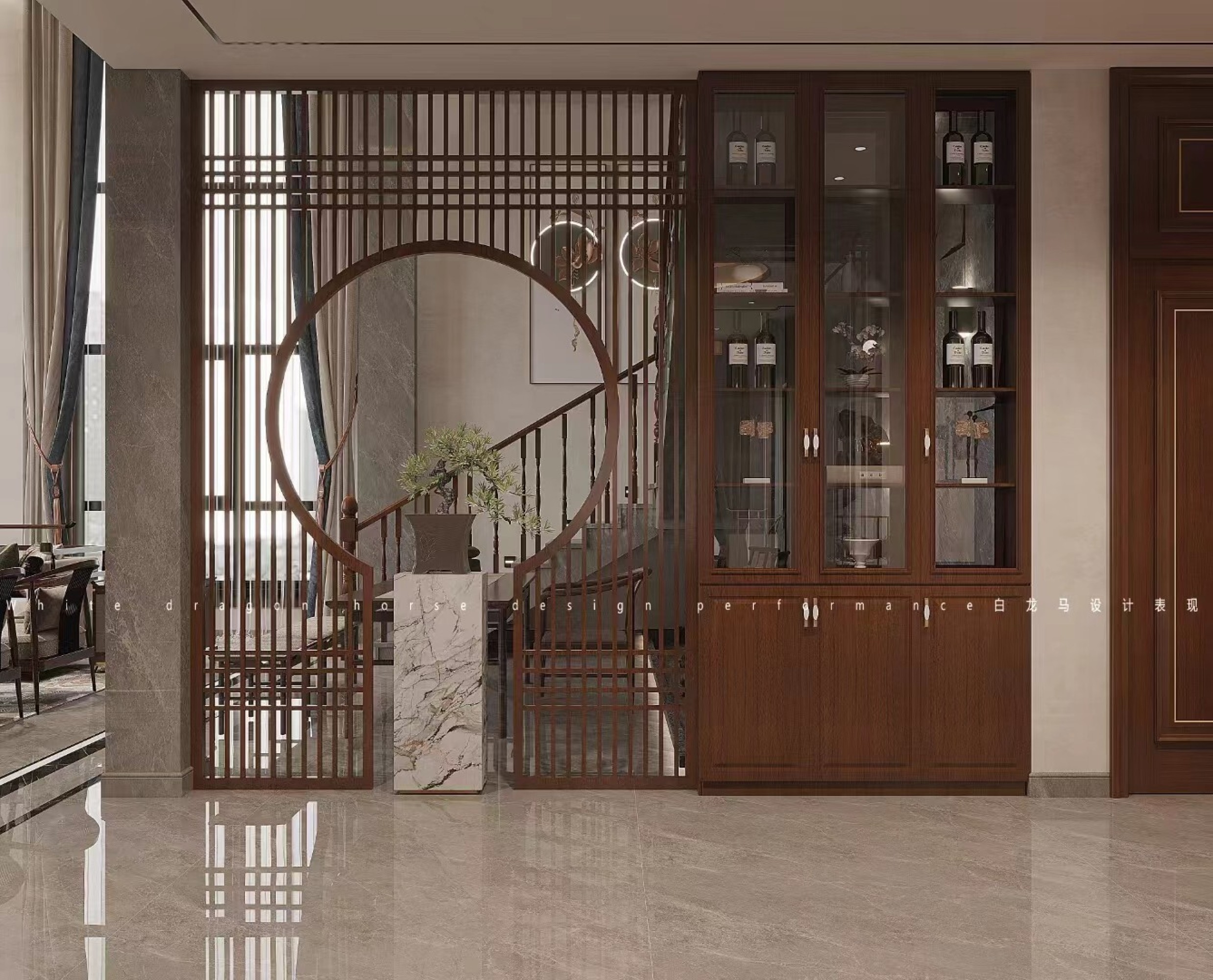 新中式——白龙马效果[ID: 104678446]_建e效果图