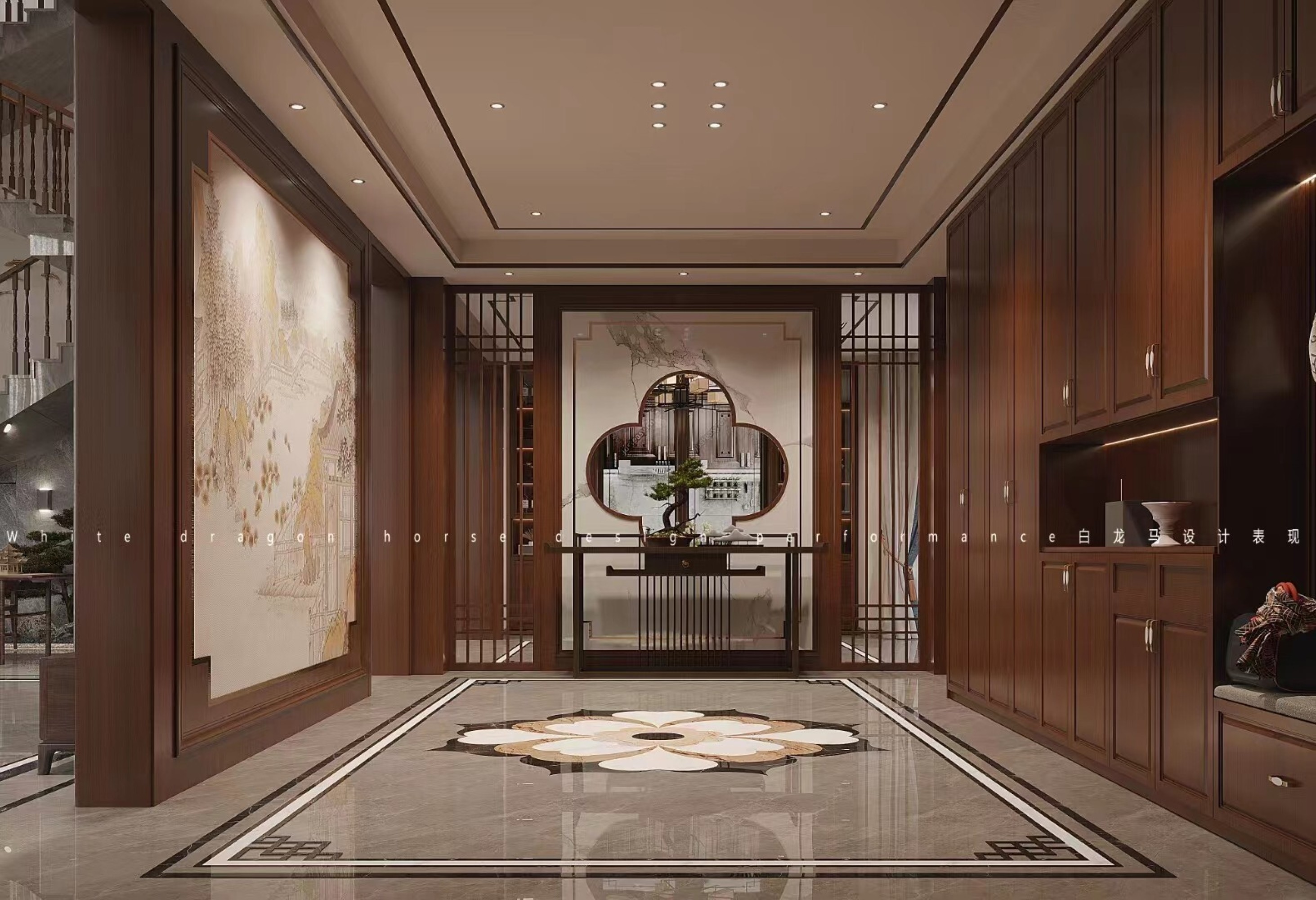 新中式——白龙马效果[ID: 104678446]_建e效果图