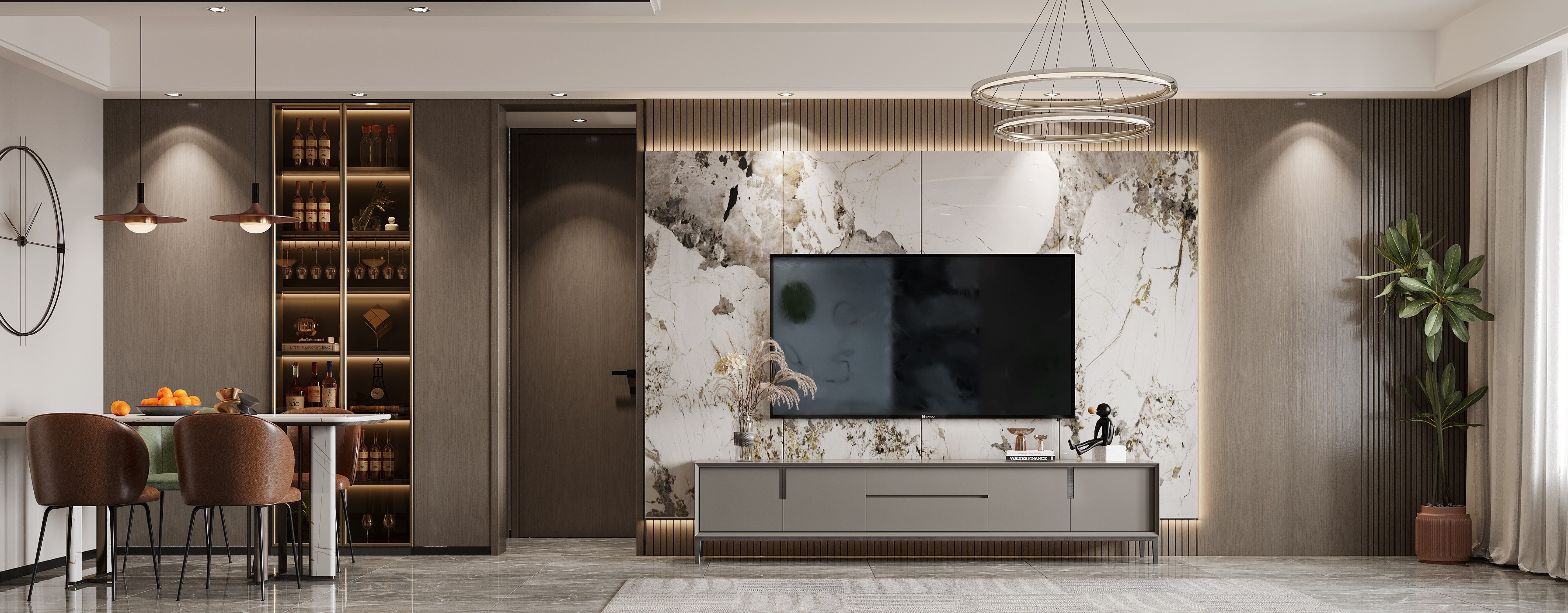 现代-白龙马效果图[ID: 104612904]_建e效果图