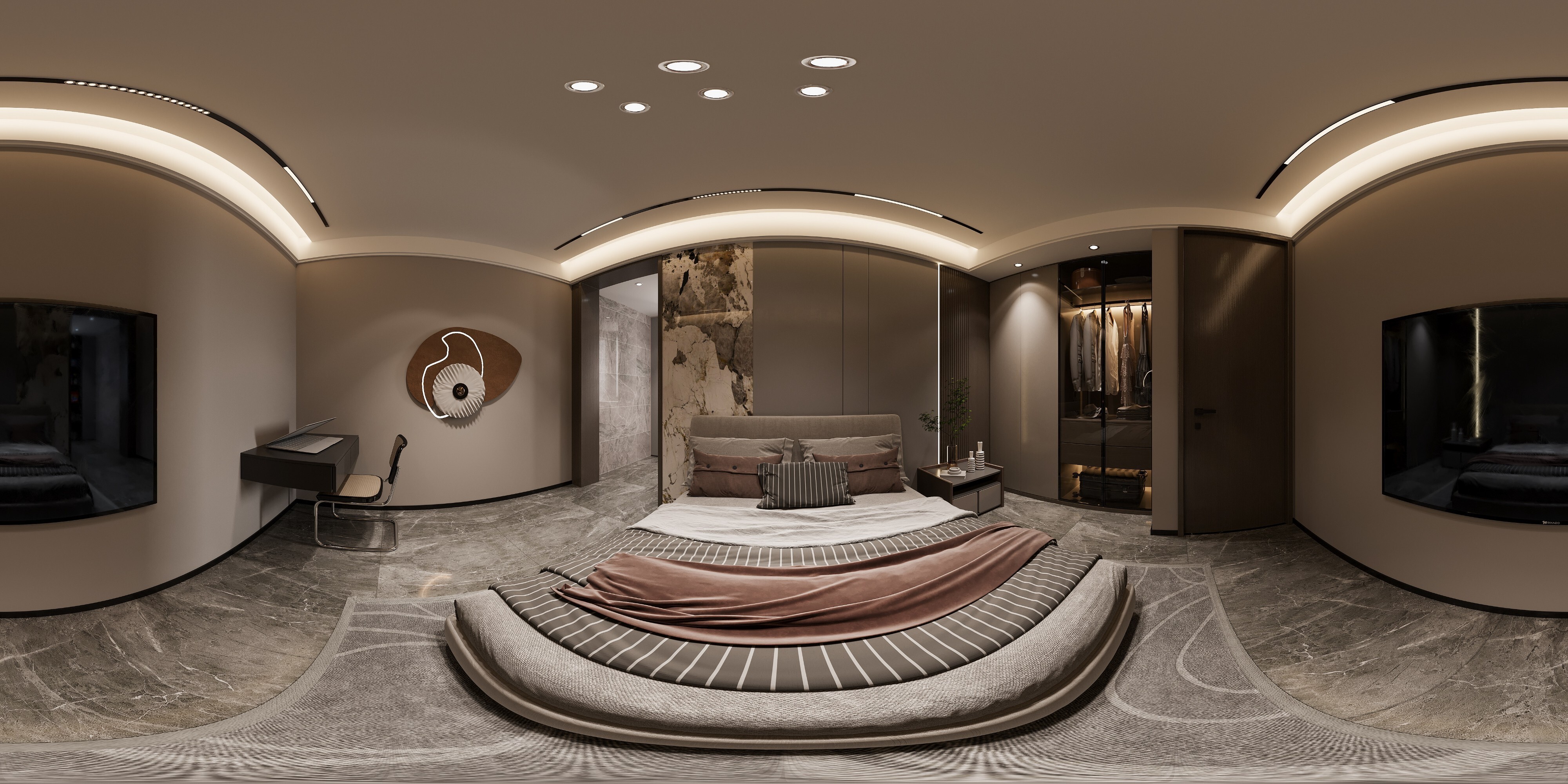 现代-白龙马效果图[ID: 104612904]_建e效果图
