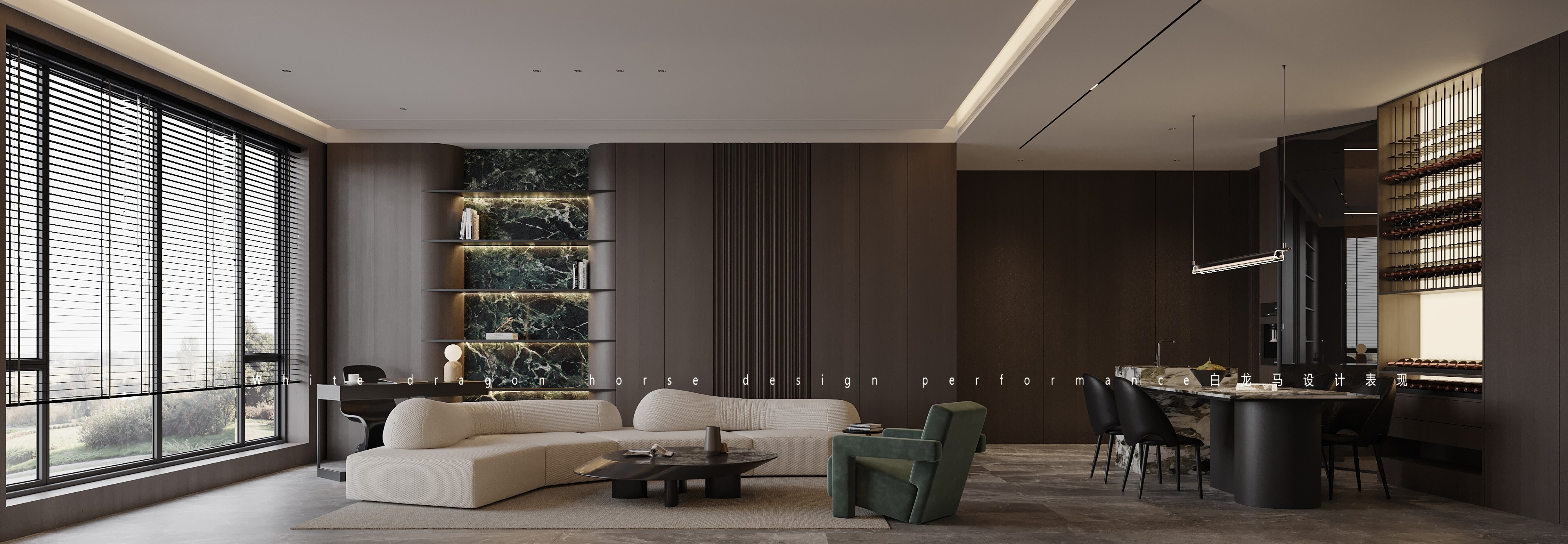 意式轻奢——白龙马效果图[ID: 104744023]_建e效果图