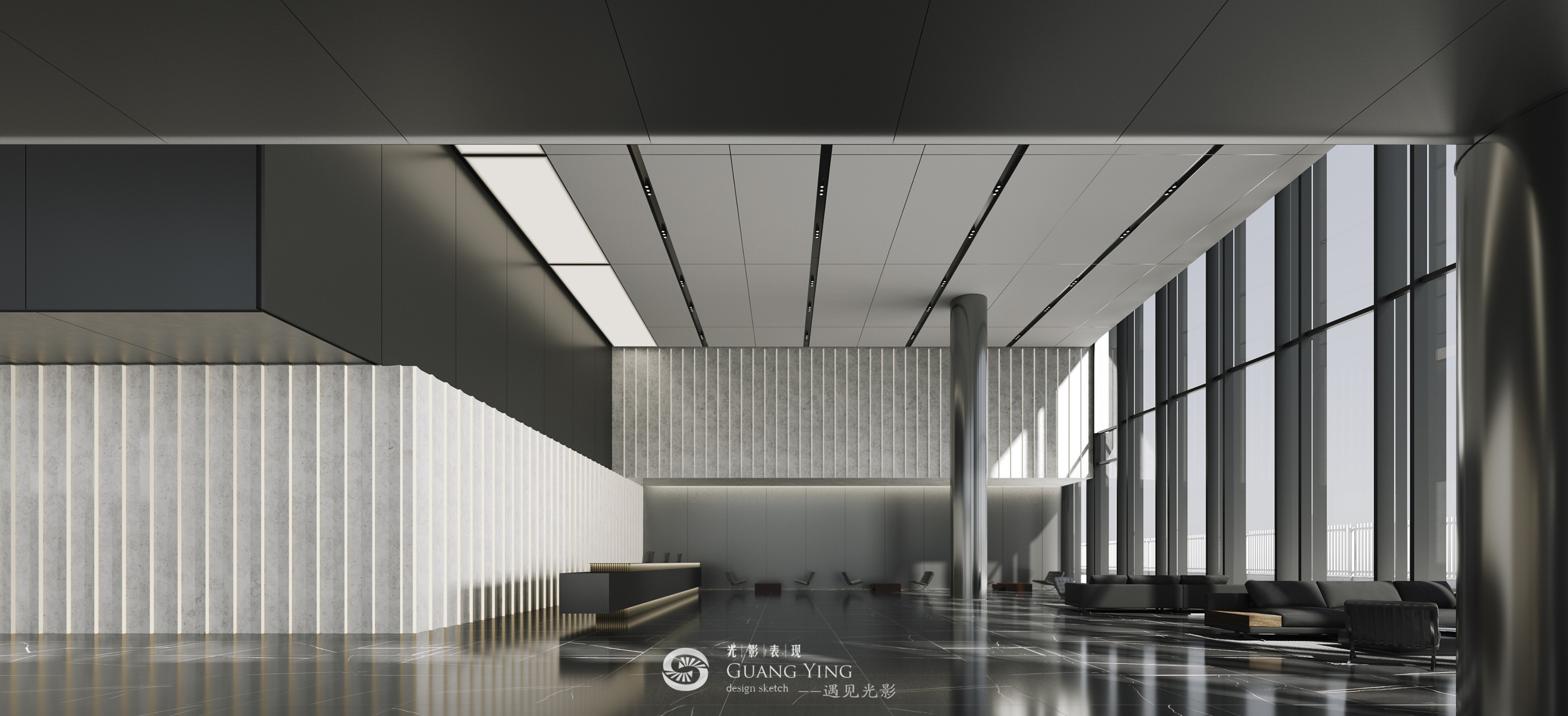 办公空间[ID: 104416502]_建e效果图