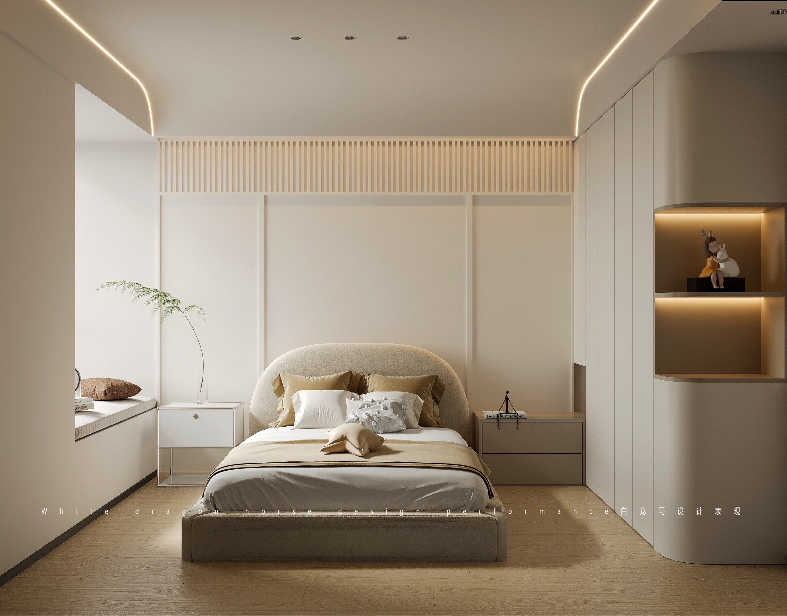 现代风格——白龙马效果[ID: 104350744]_建e效果图