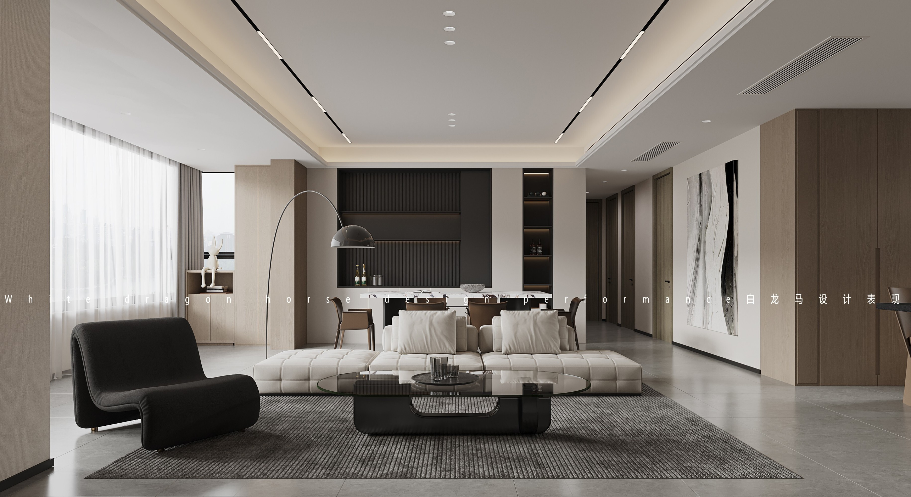 意式极简——白龙马效果图[ID: 104547442]_建e效果图