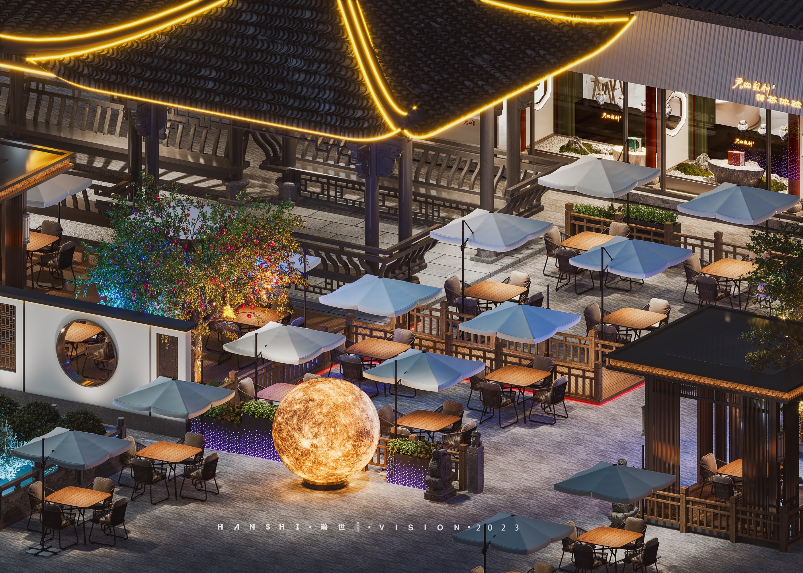 茶庄-瀚世表现[ID: 104547527]_建e效果图