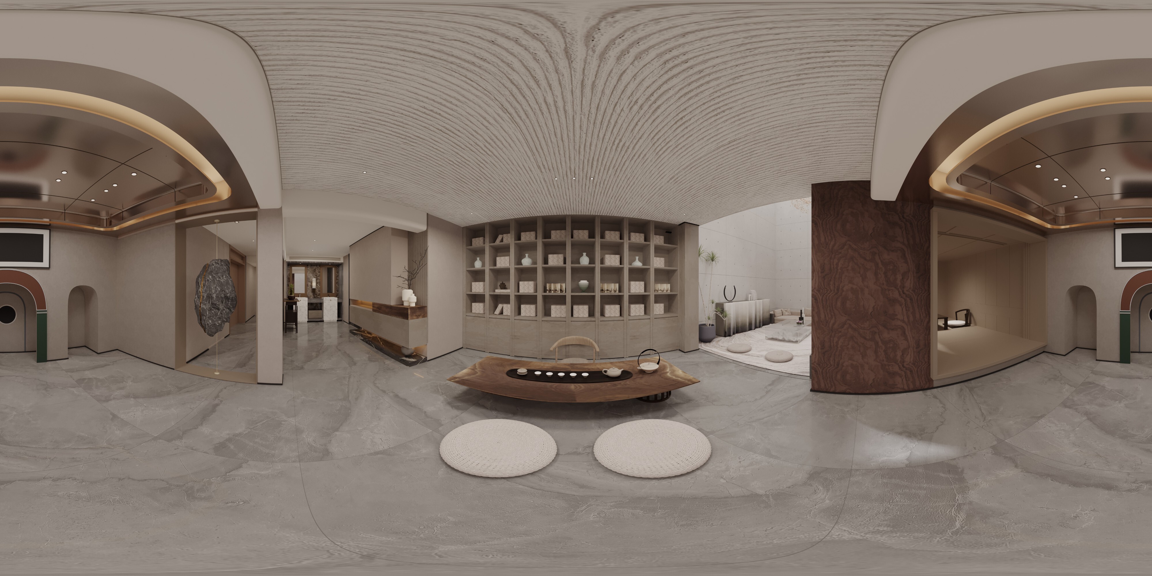 新中式会所[ID: 104547350]_建e效果图