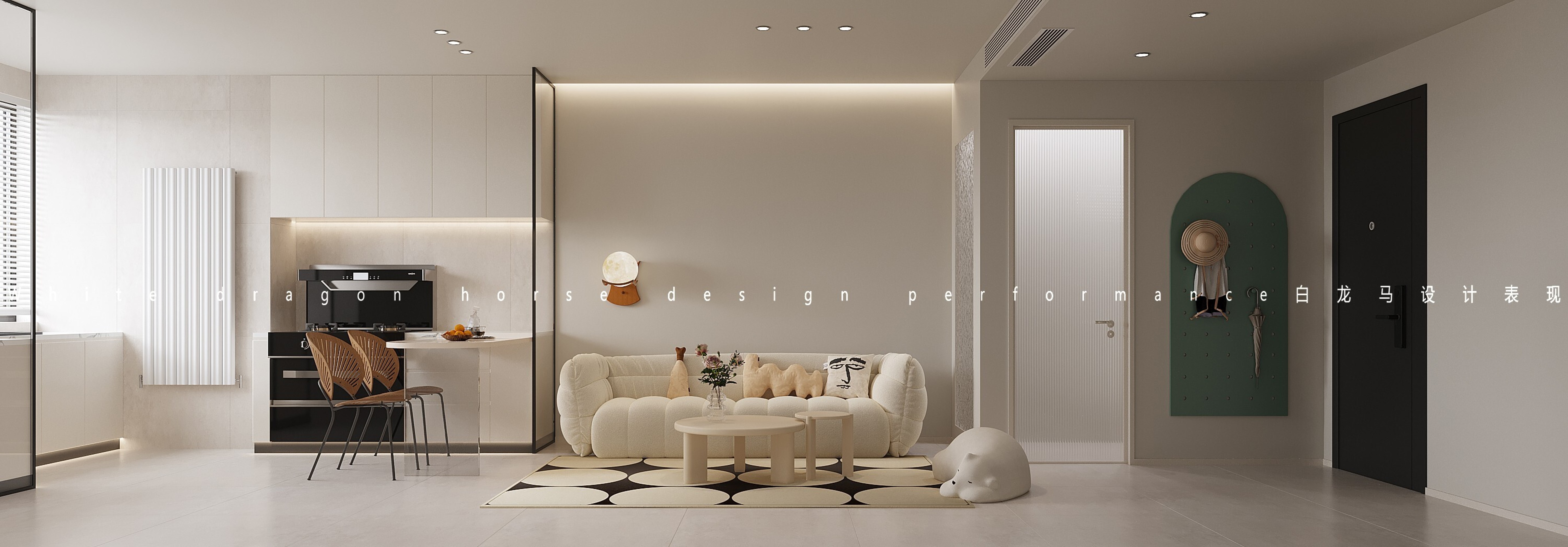 现代奶油公寓效果图[ID: 104481922]_建e效果图