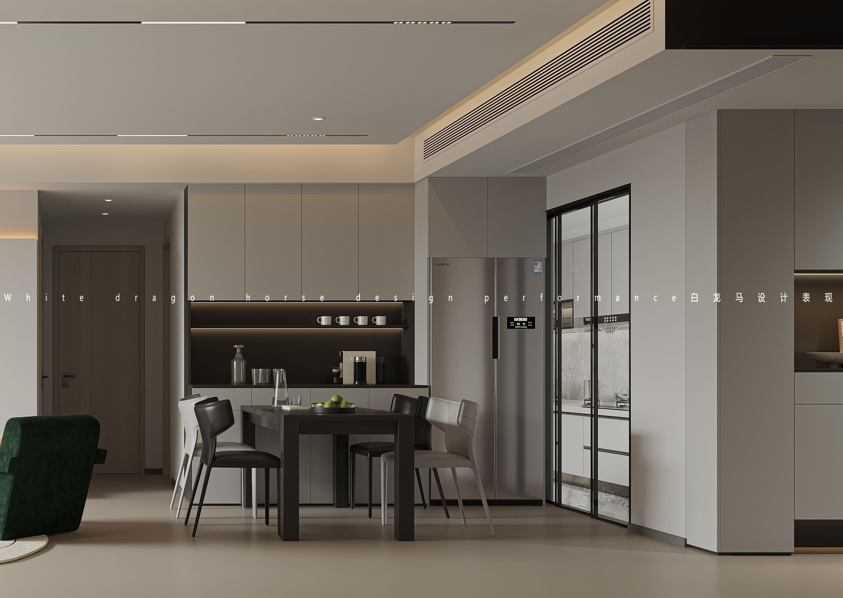 现代极简客餐厅[ID: 113591368]_建e效果图