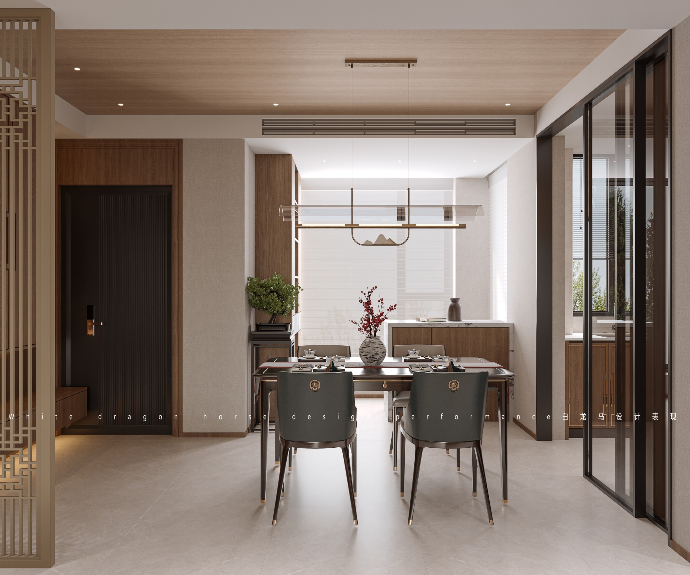 新中式家装效果图[ID: 113591549]_建e效果图