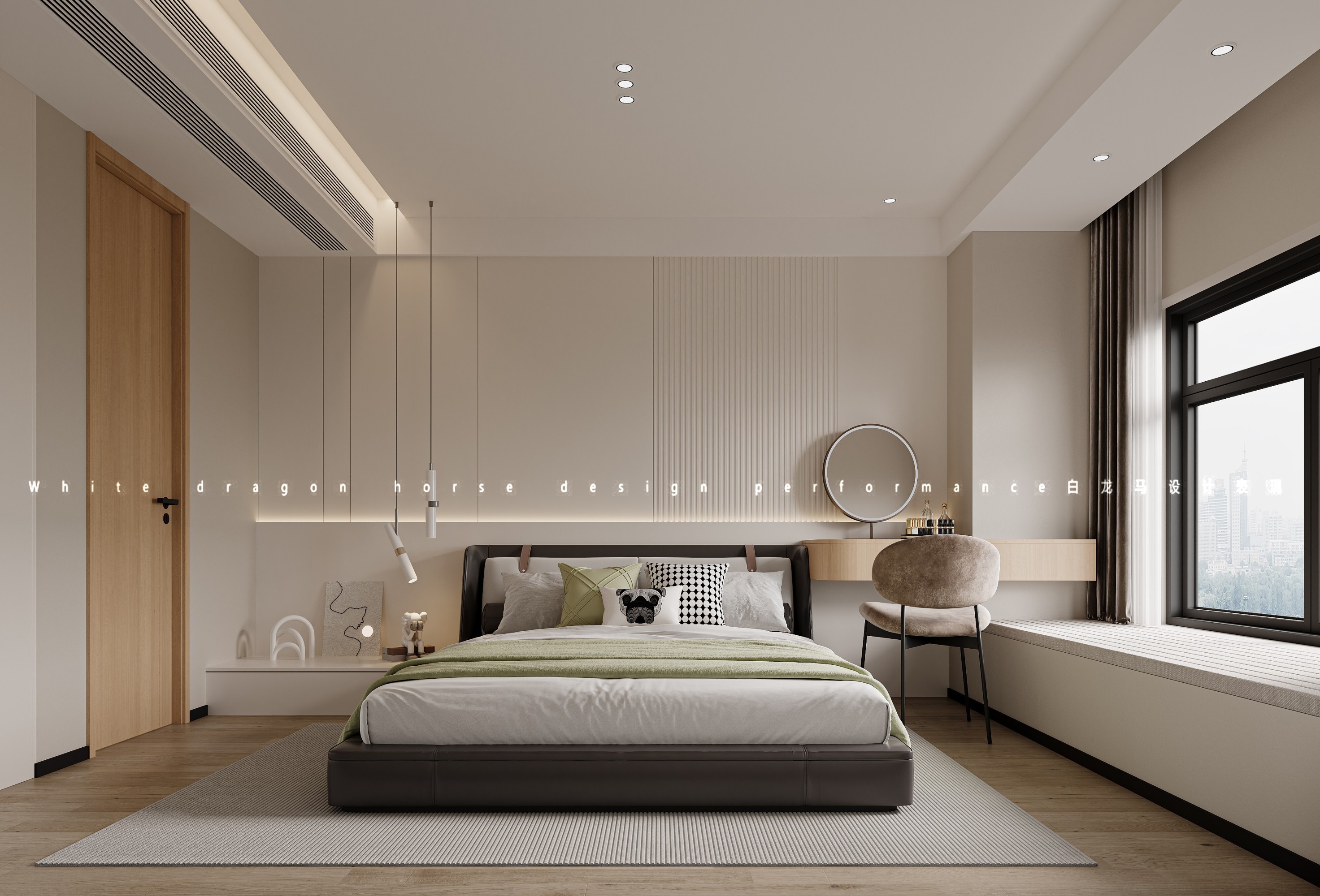 现代原木家装效果图[ID: 113591324]_建e效果图