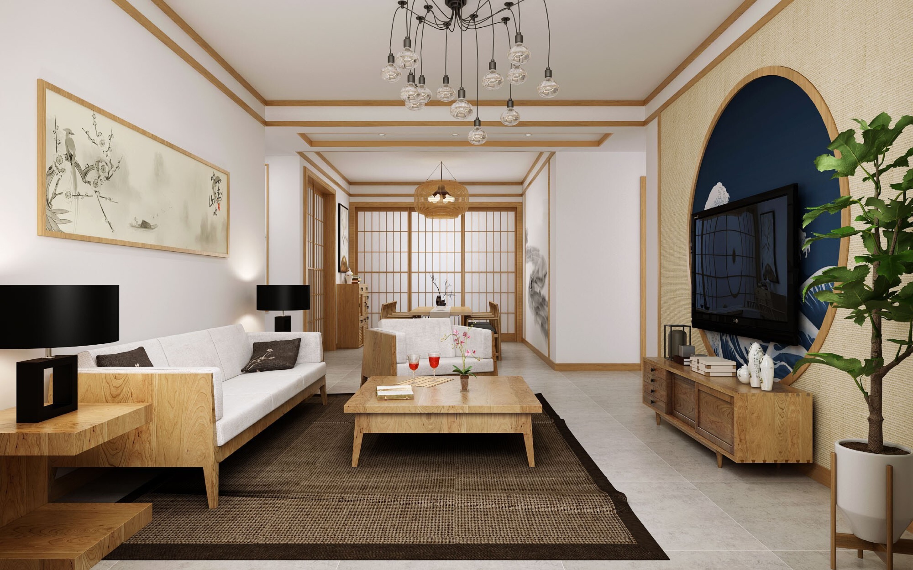 日式家装效果图[ID: 113591296]_建e效果图