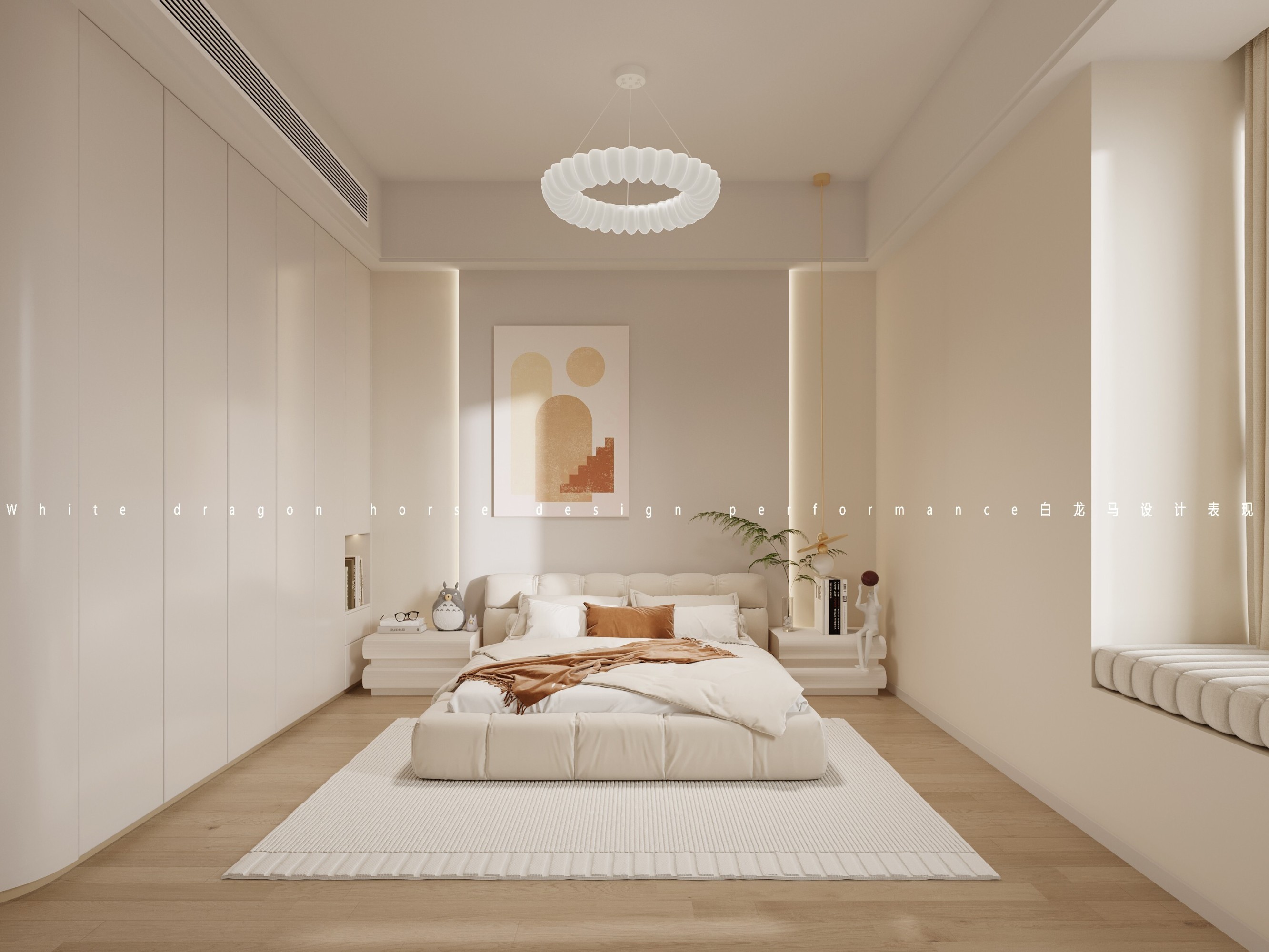 现代奶油风家装效果图[ID: 113525913]_建e效果图