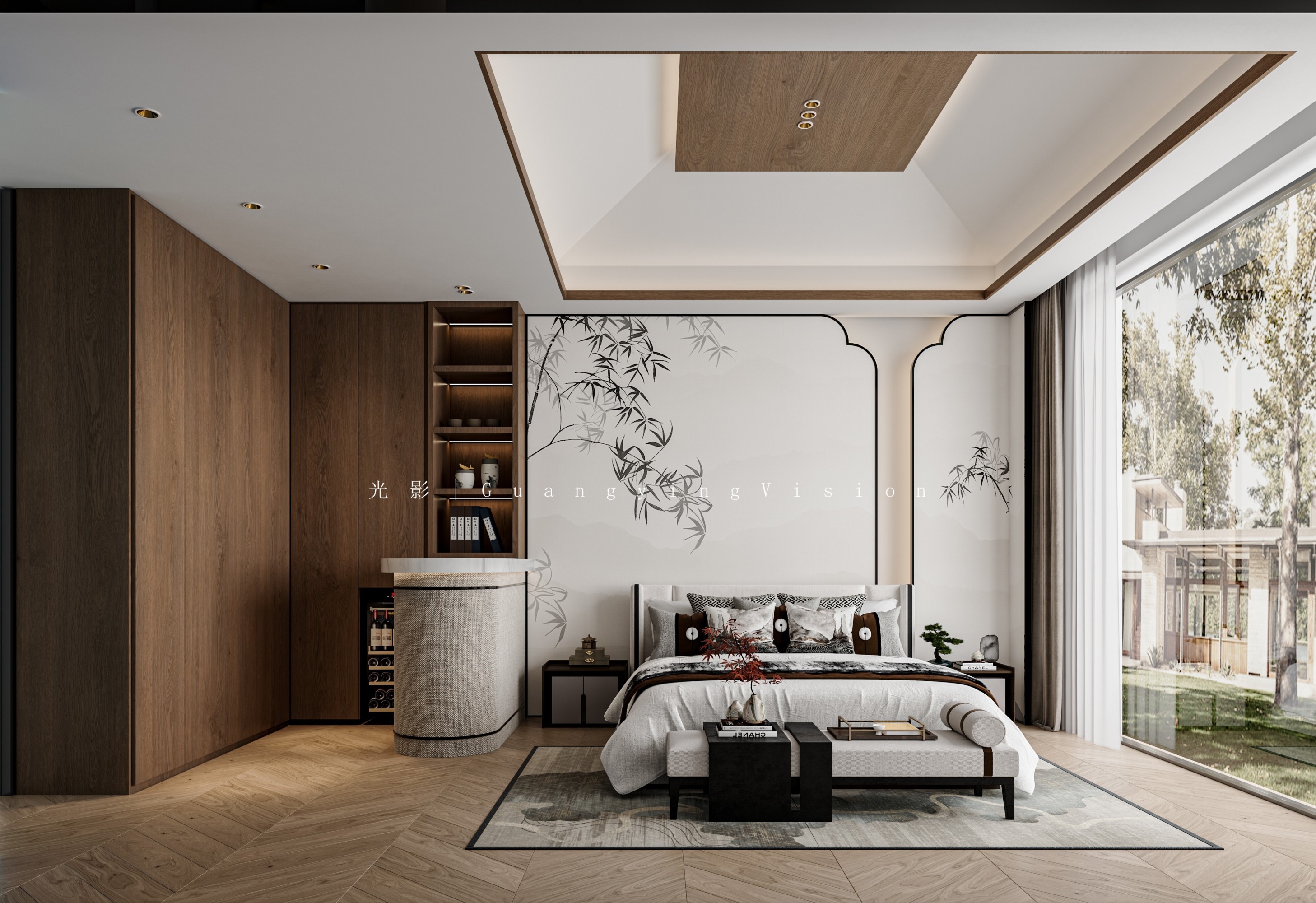 新中式家装效果图[ID: 113526011]_建e效果图