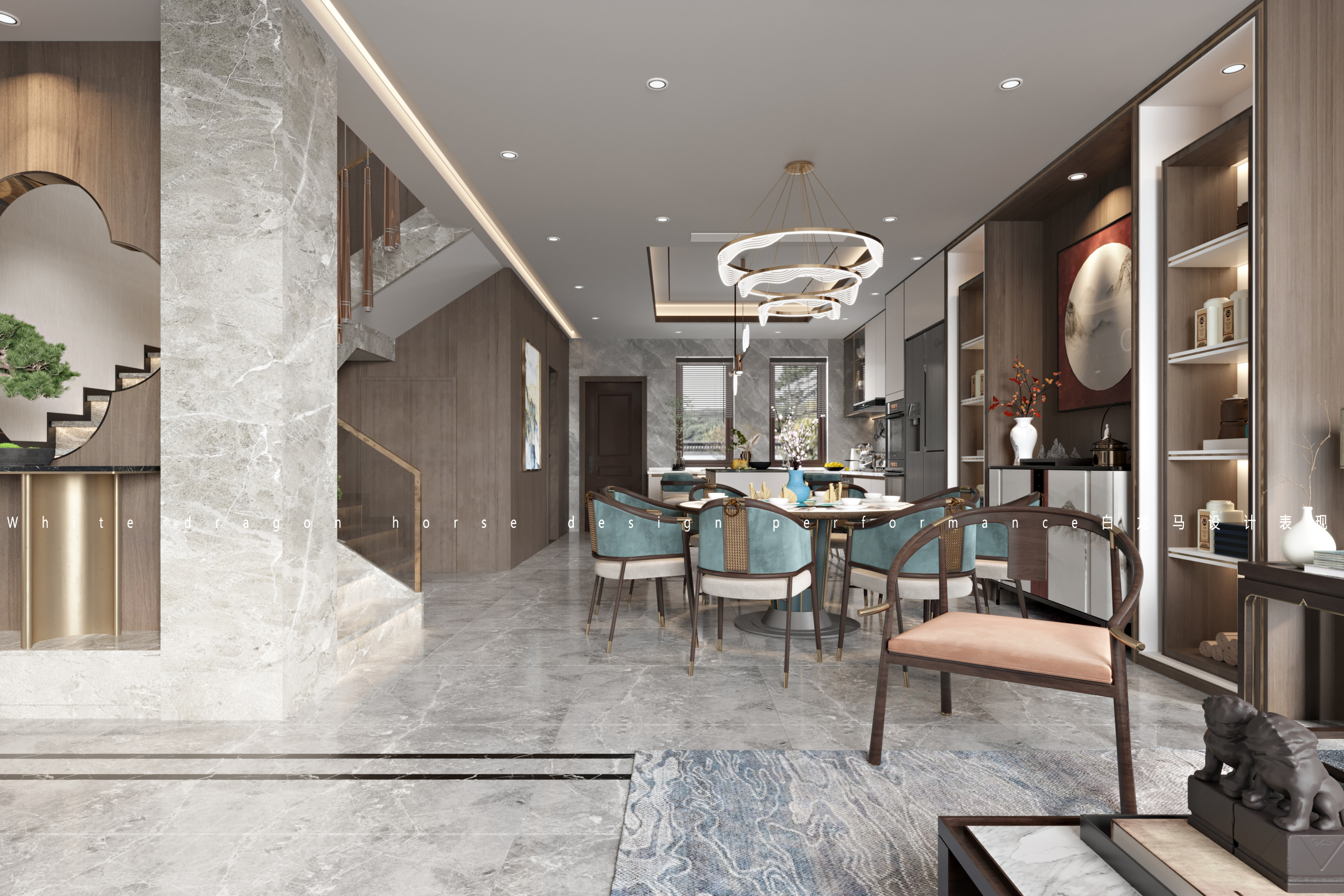 新中式家装效果图[ID: 113525823]_建e效果图