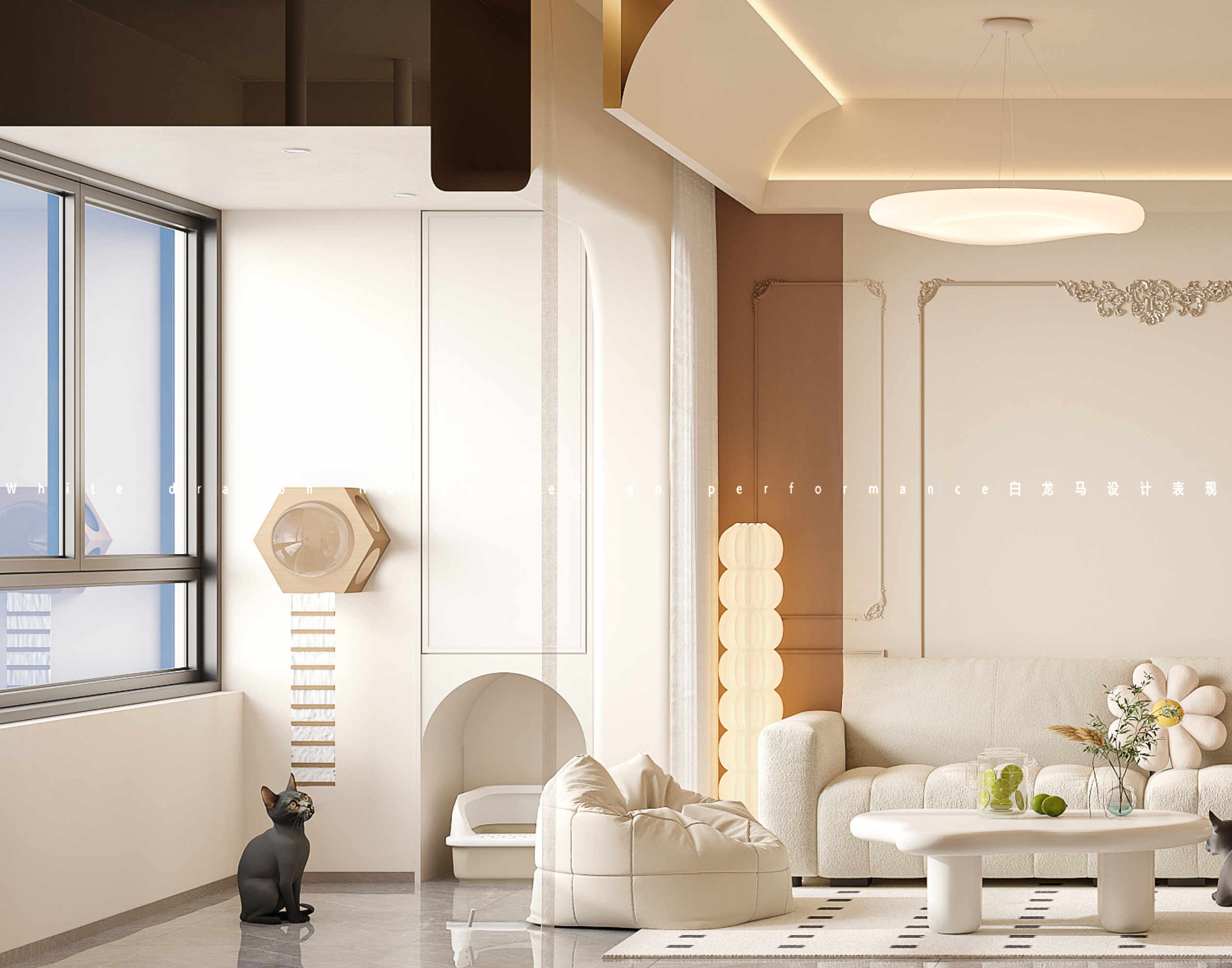 奶油风家装效果图[ID: 113525941]_建e效果图