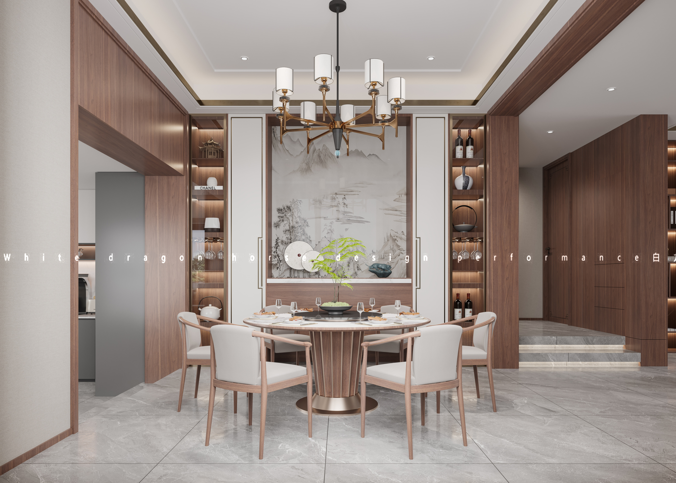 新中式家装效果图[ID: 113525991]_建e效果图