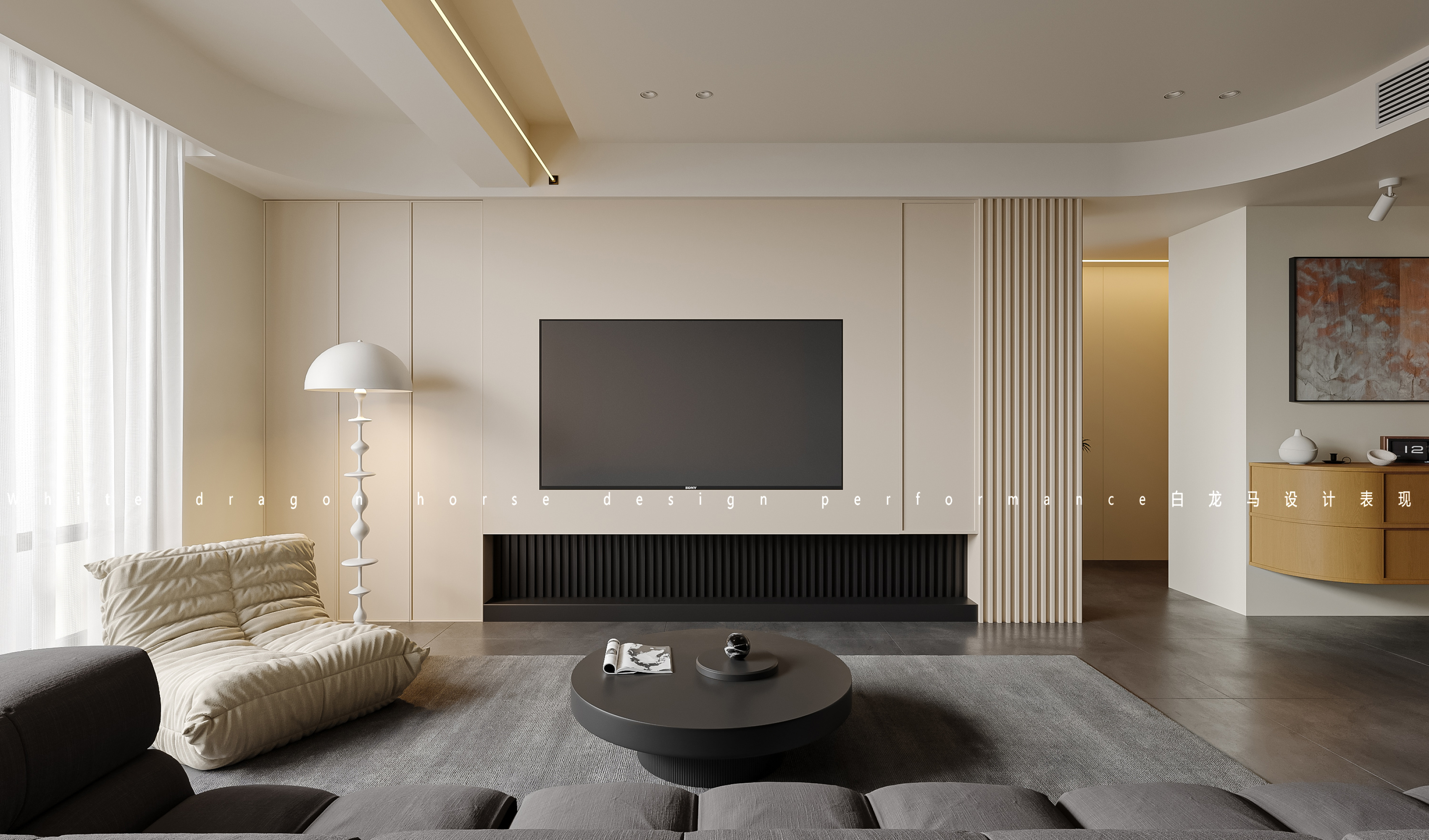 极简原木风[ID: 113722578]_建e效果图