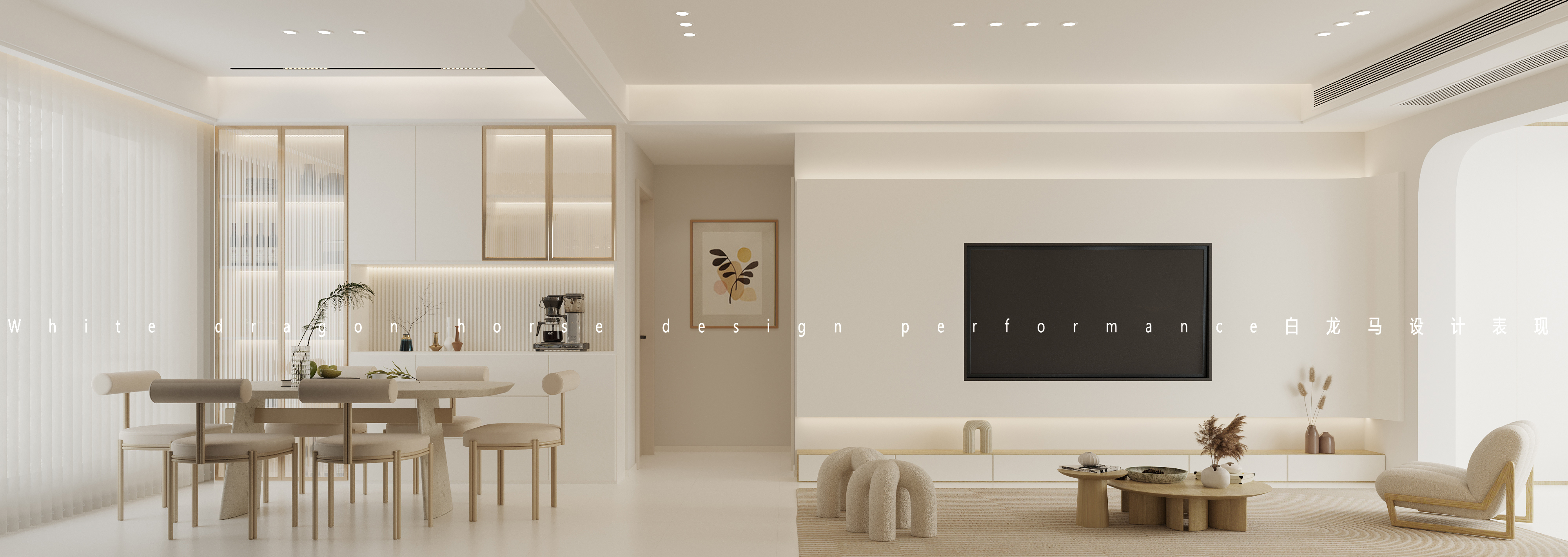 现代奶油风家装效果图[ID: 113722450]_建e效果图