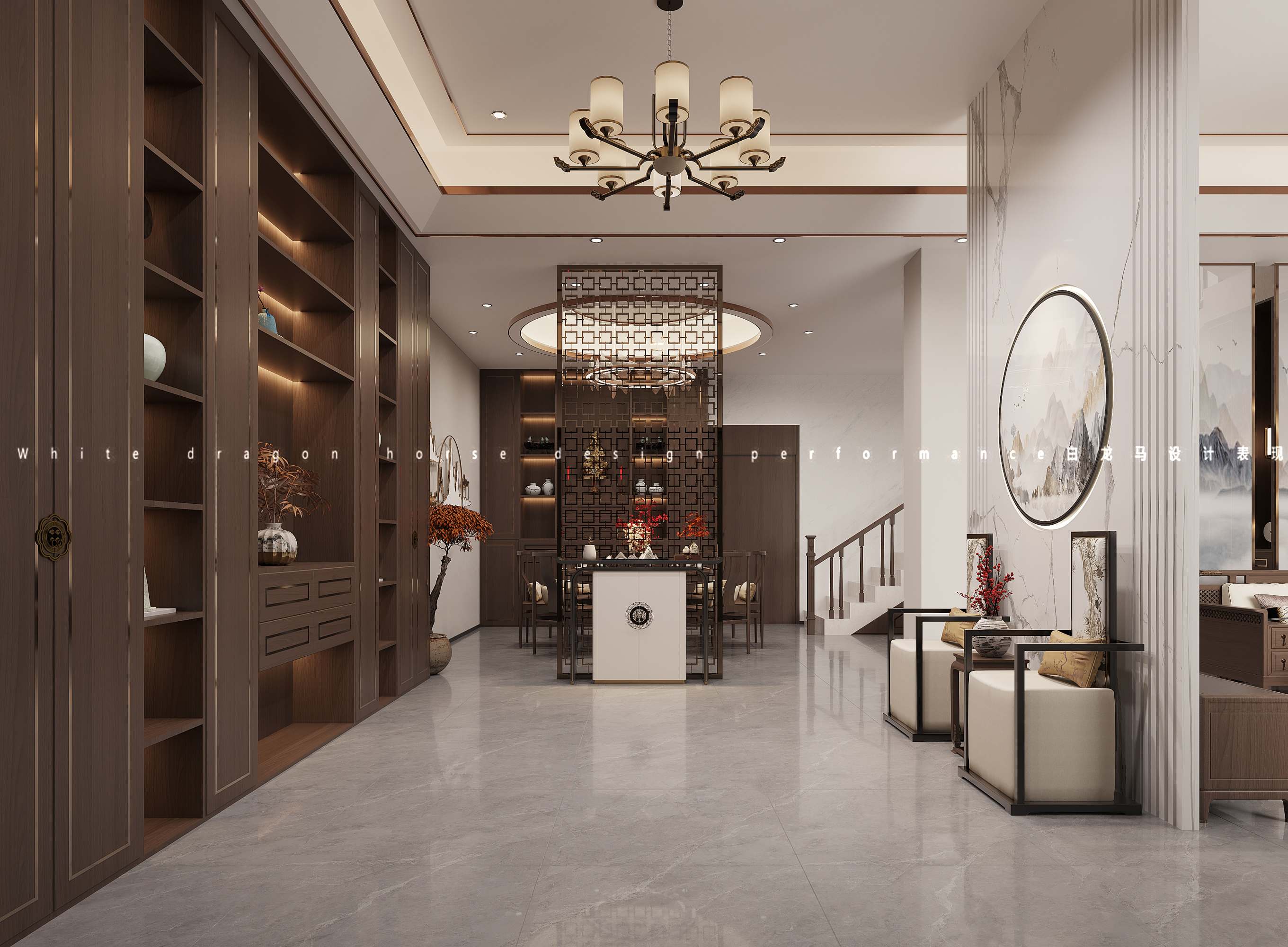 新中式家装效果图[ID: 113722404]_建e效果图