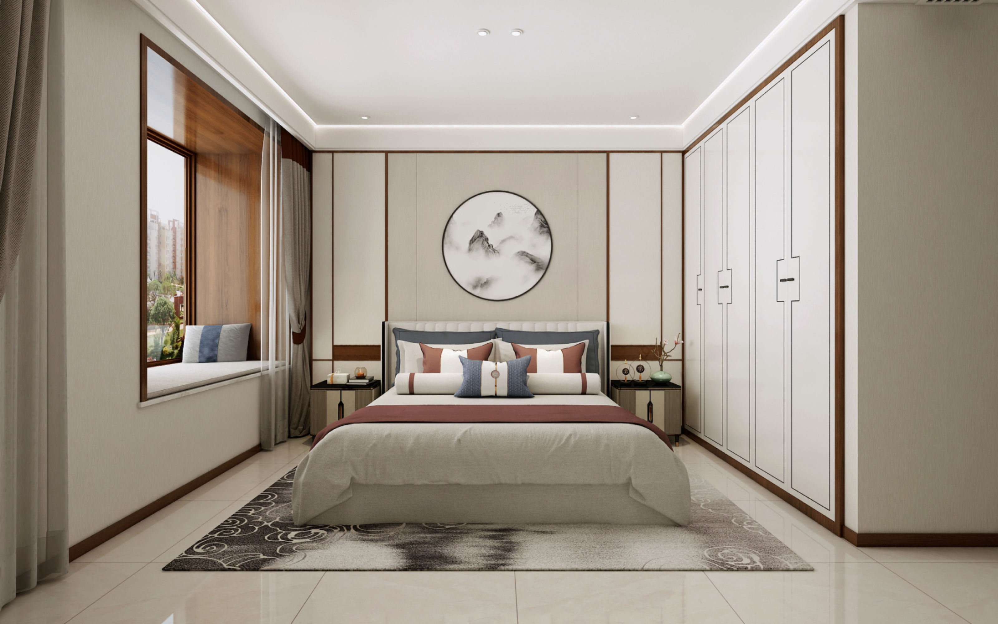 新中式家装效果图[ID: 113656998]_建e效果图