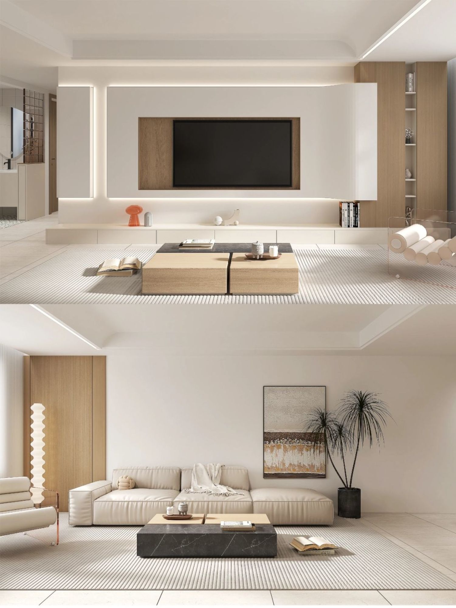 现代极简家装效果图[ID: 113329339]_建e效果图